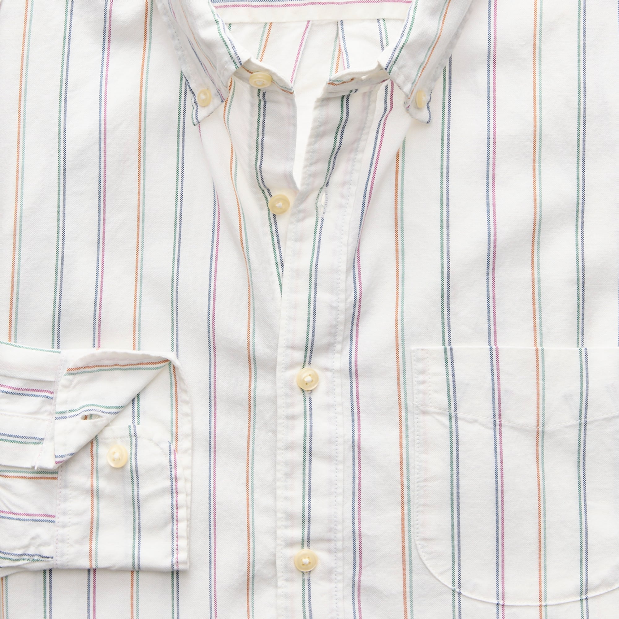 Broken-in organic cotton oxford shirt