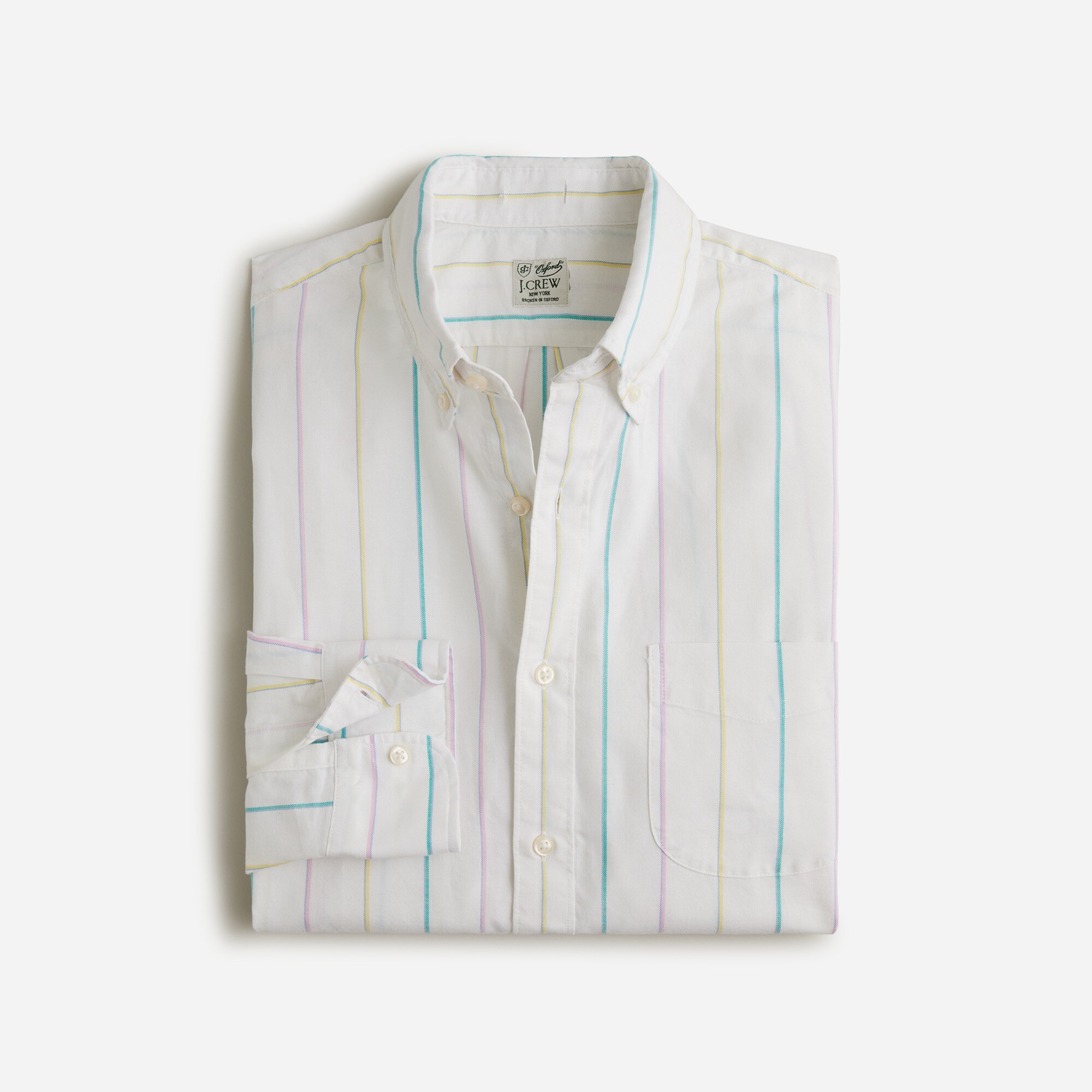 Broken-in organic cotton oxford shirt
