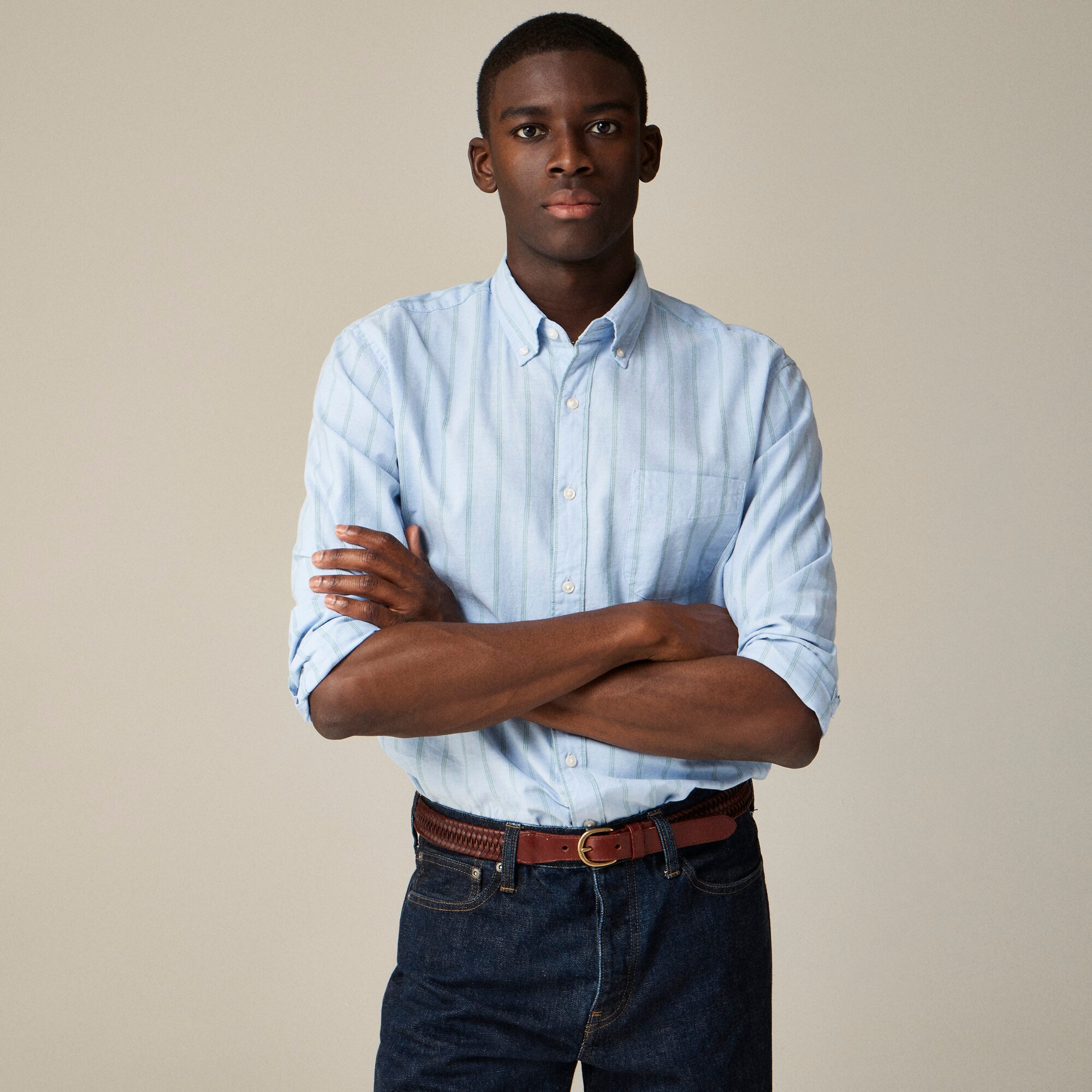J.Crew Broken in Organic Cotton Oxford Shirt For Men
