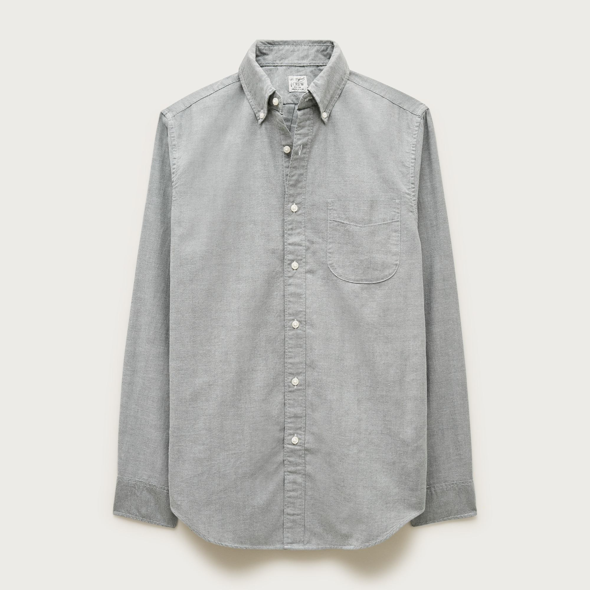Slim Broken-in organic cotton oxford shirt