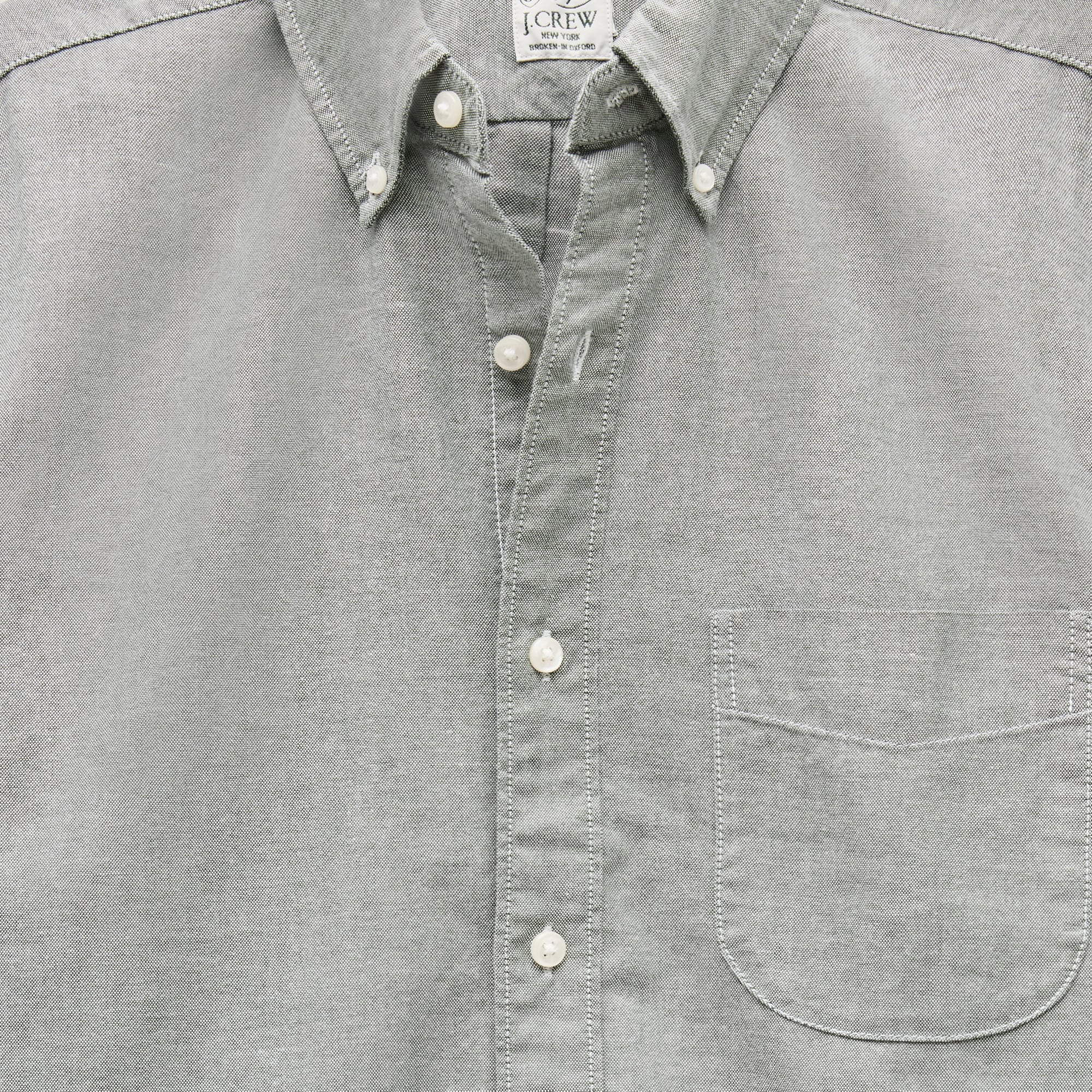 Slim Broken-in organic cotton oxford shirt