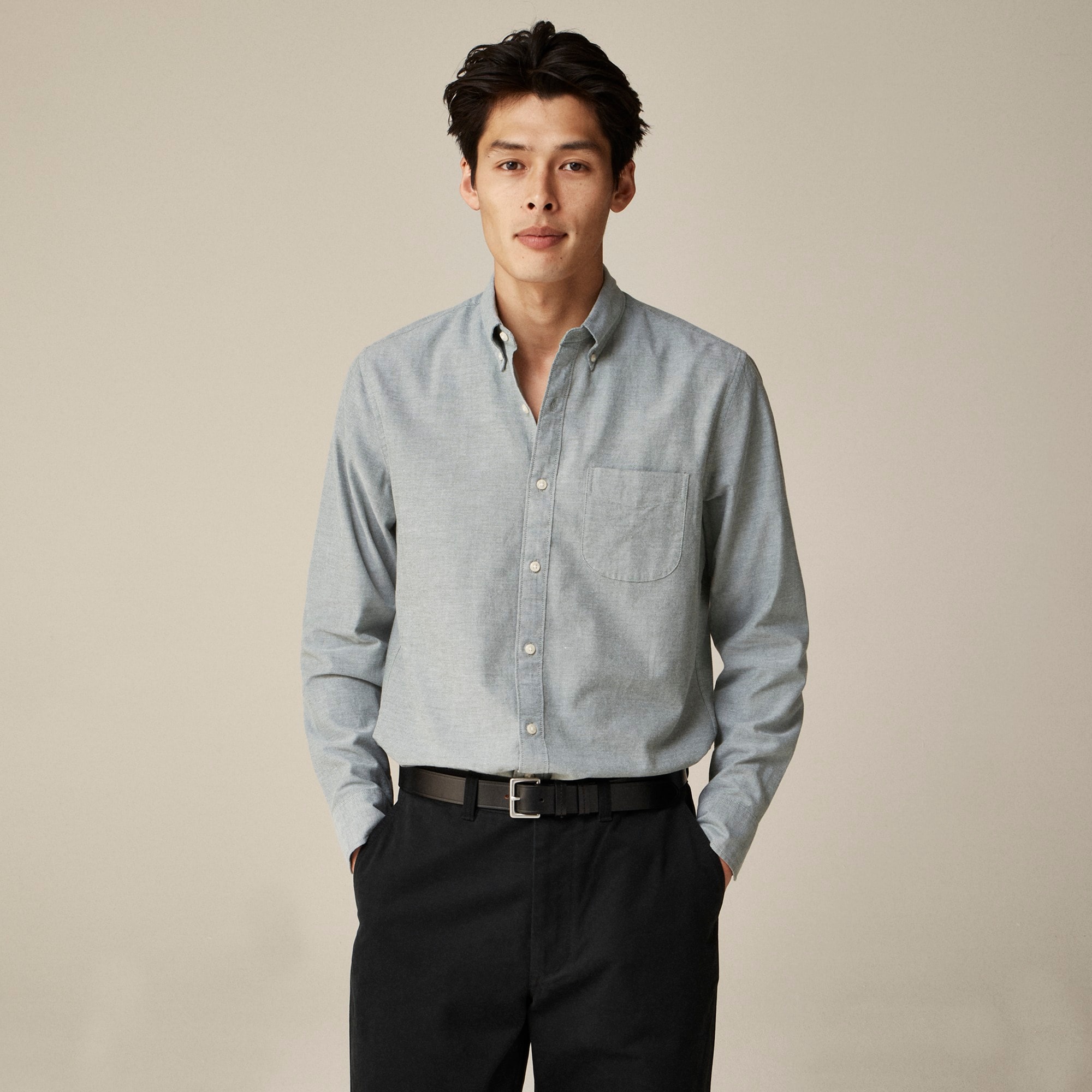  Relaxed Broken-in organic cotton oxford shirt