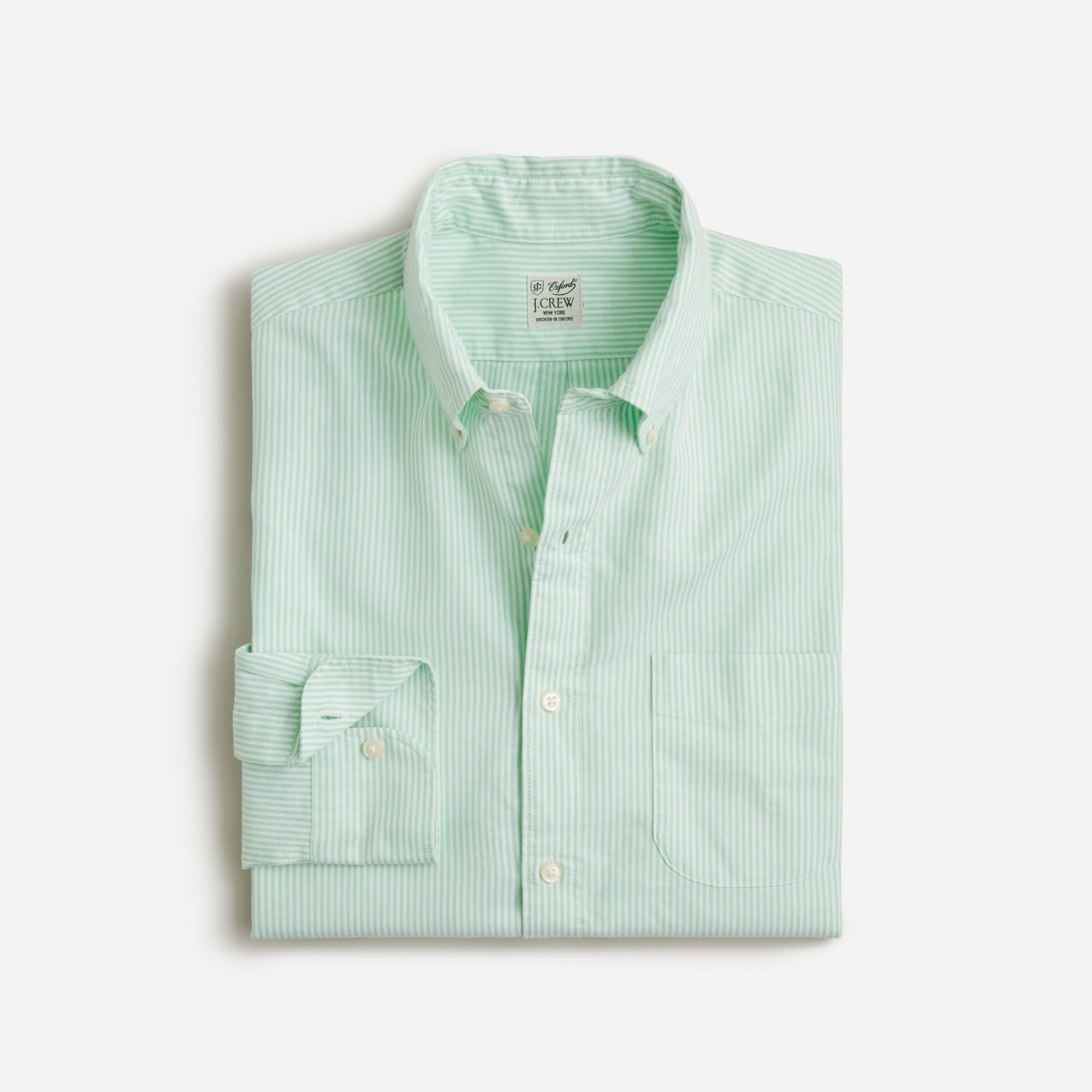  Slim Untucked Broken-in organic cotton oxford shirt
