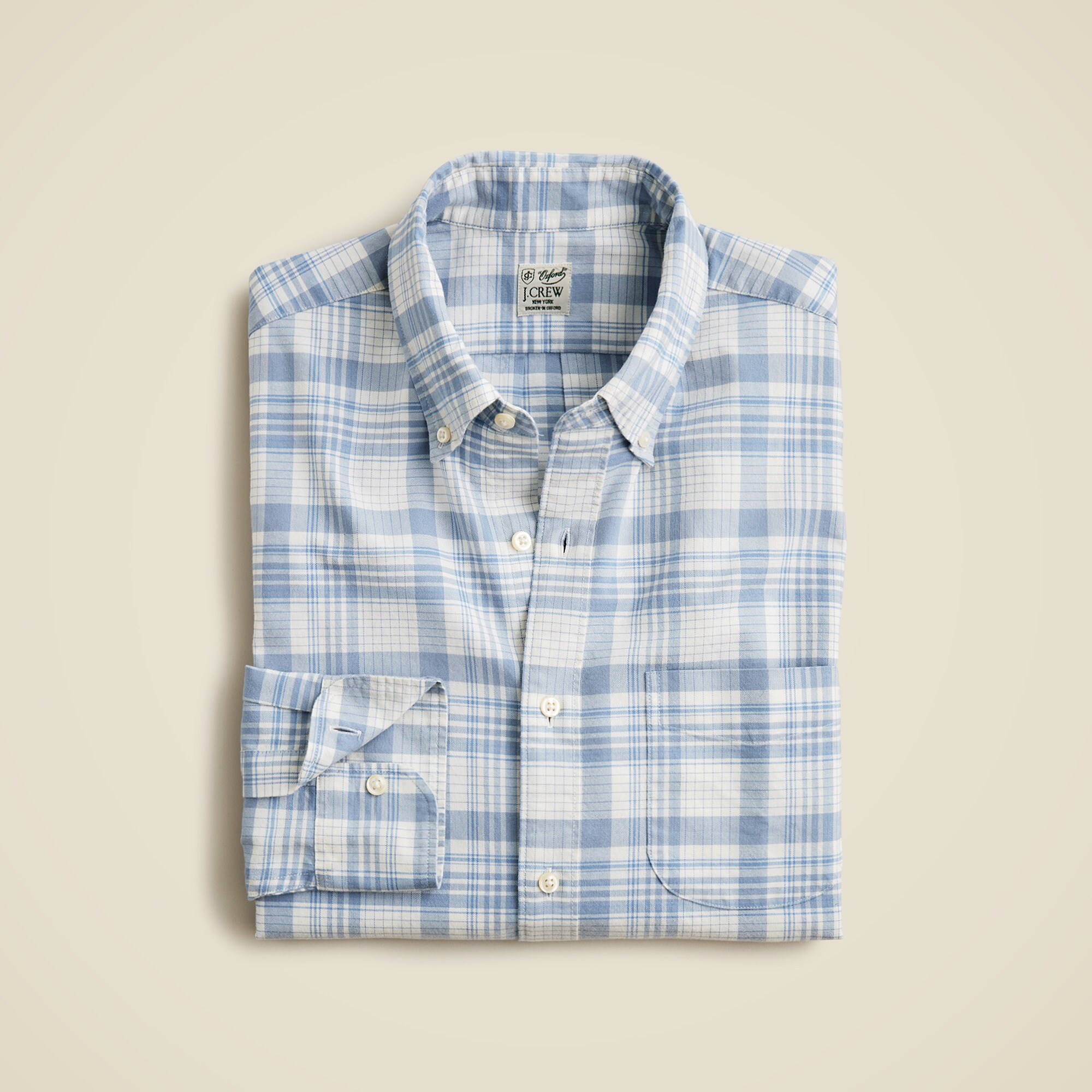 mens Relaxed Broken-in organic cotton oxford shirt