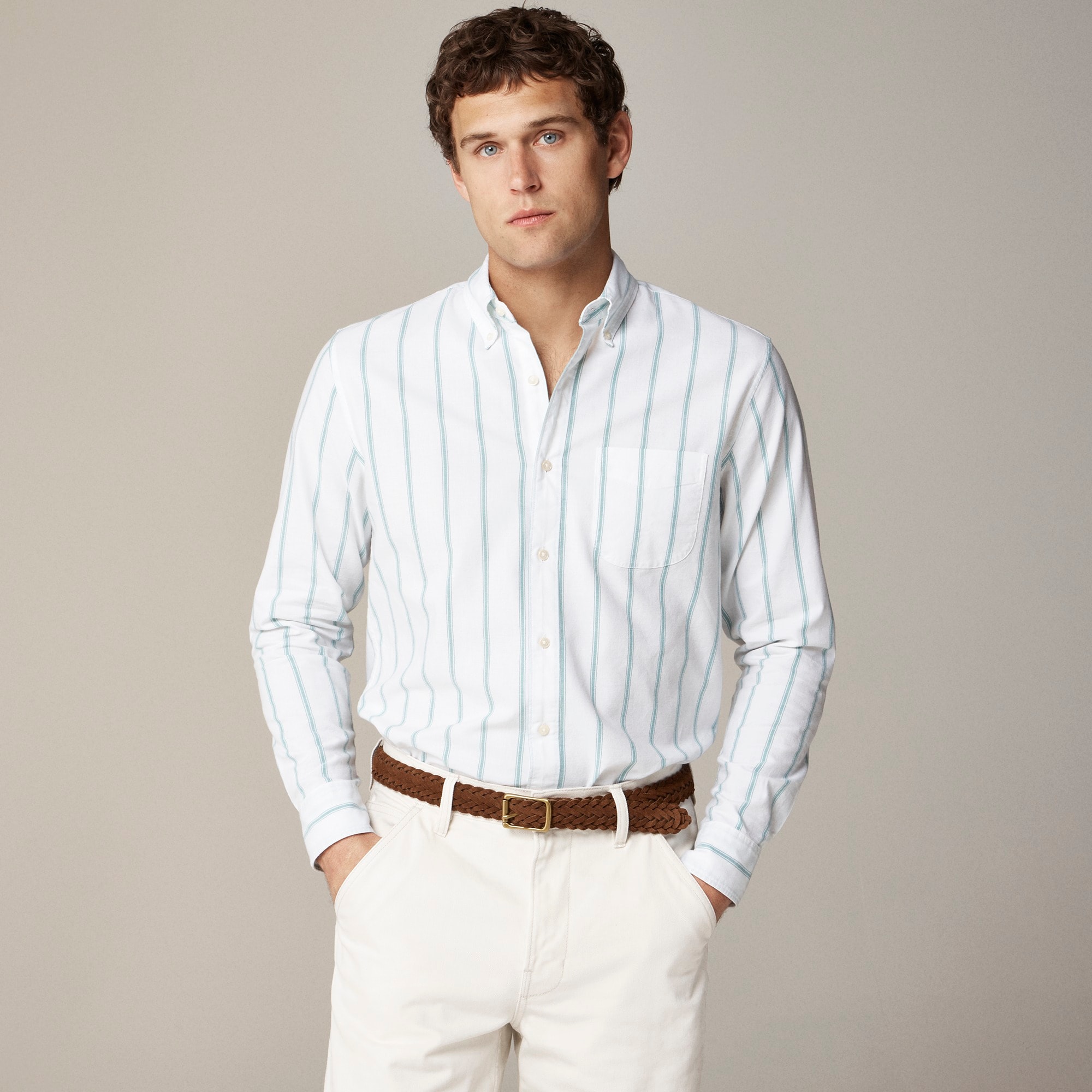 j.crew: broken-in organic cotton oxford shirt for men