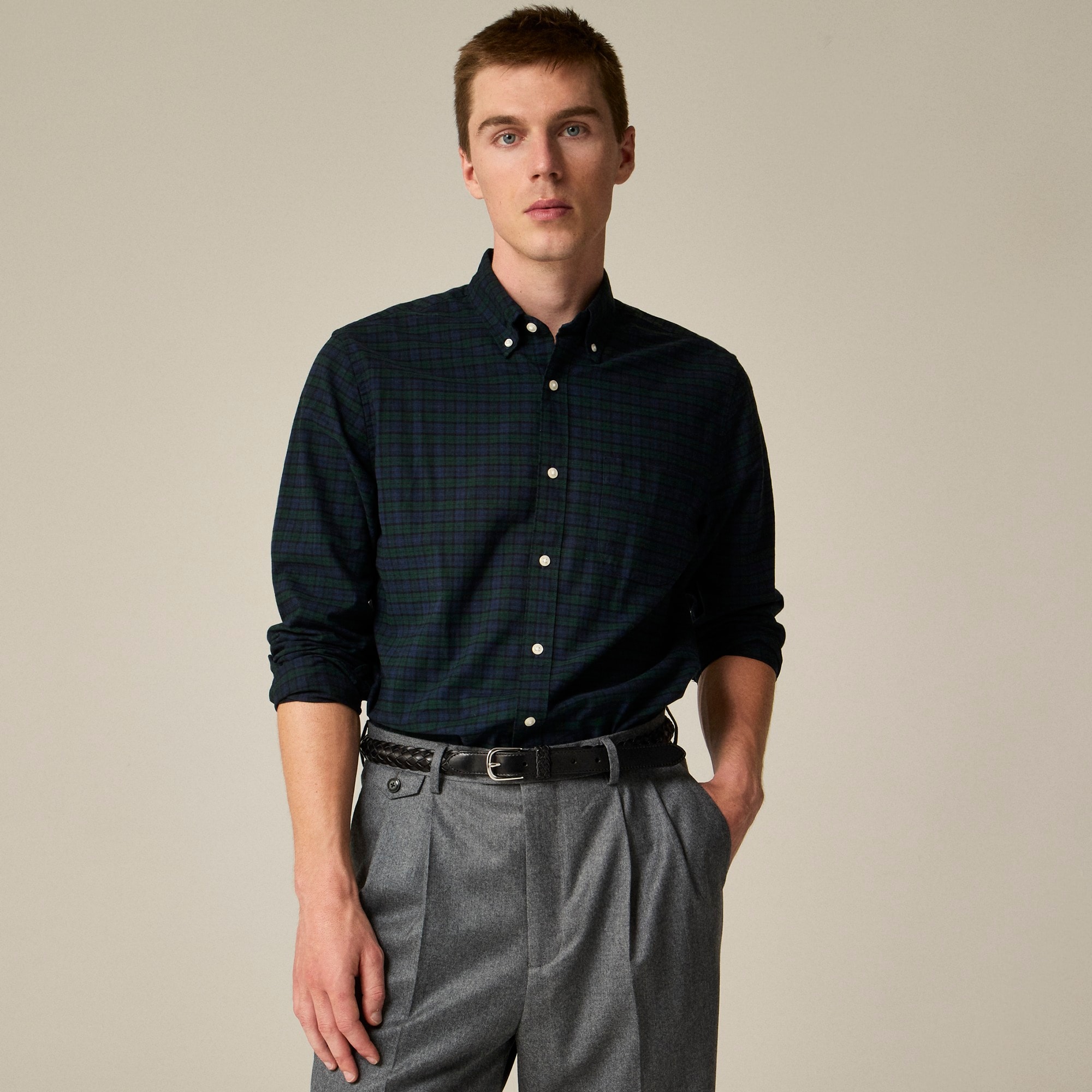 mens Relaxed Broken-in organic cotton oxford shirt