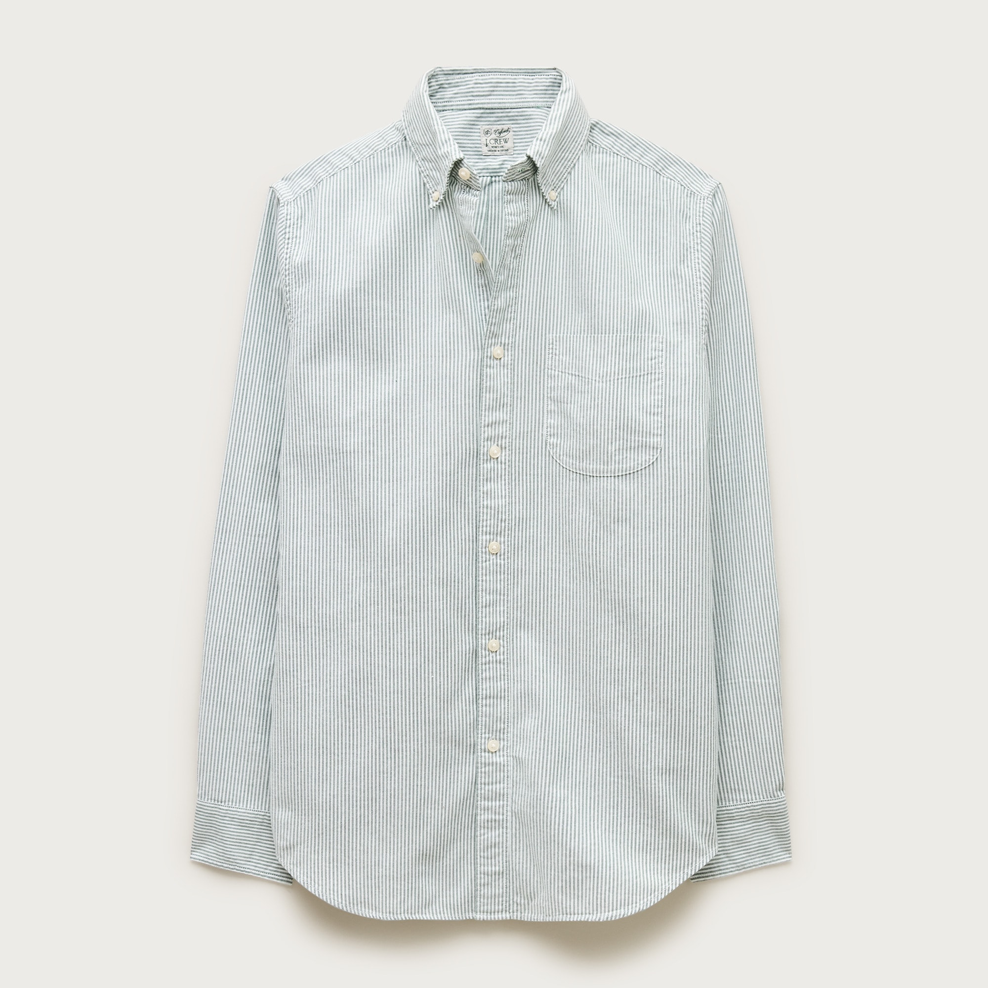 Broken-in organic cotton oxford shirt