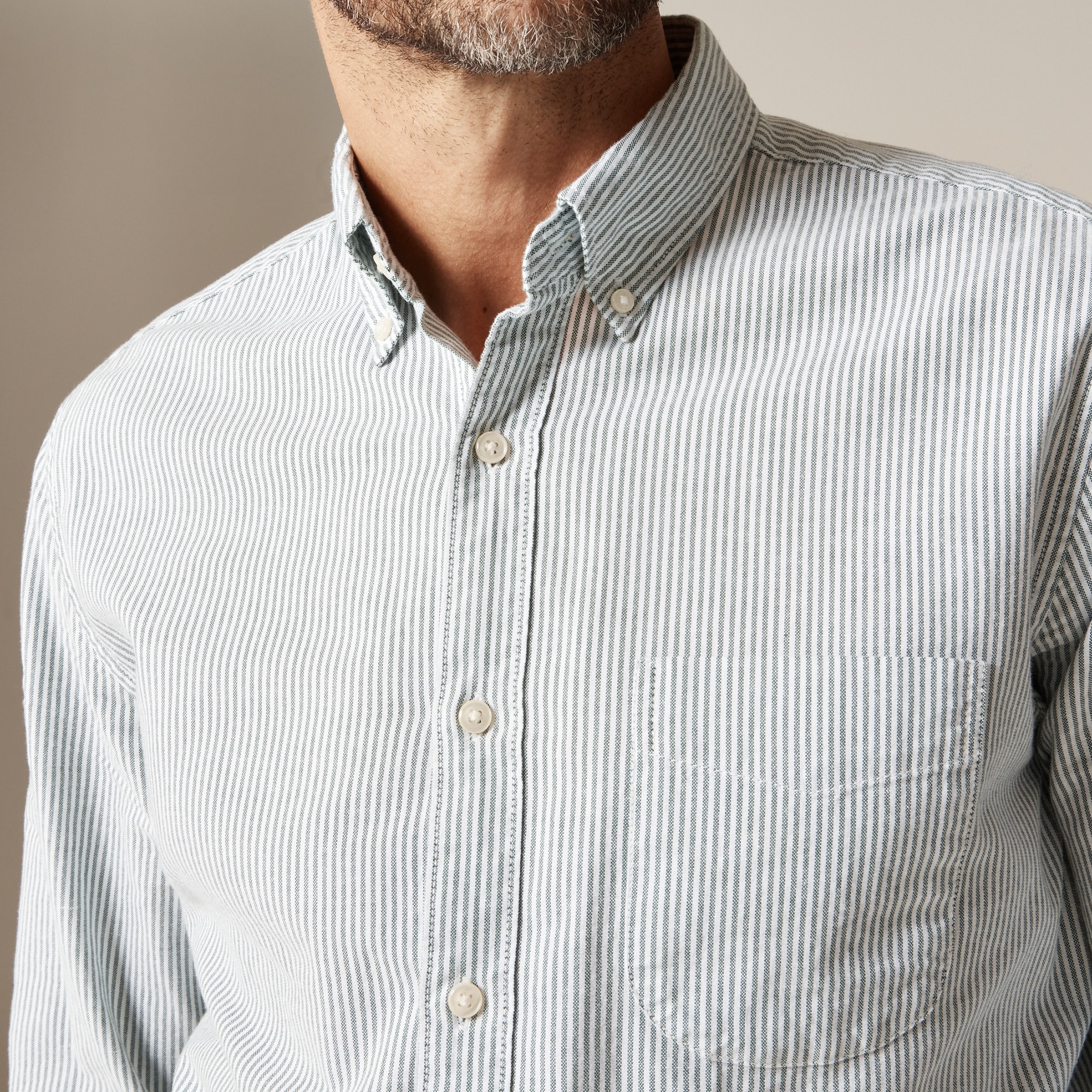 Broken-in organic cotton oxford shirt