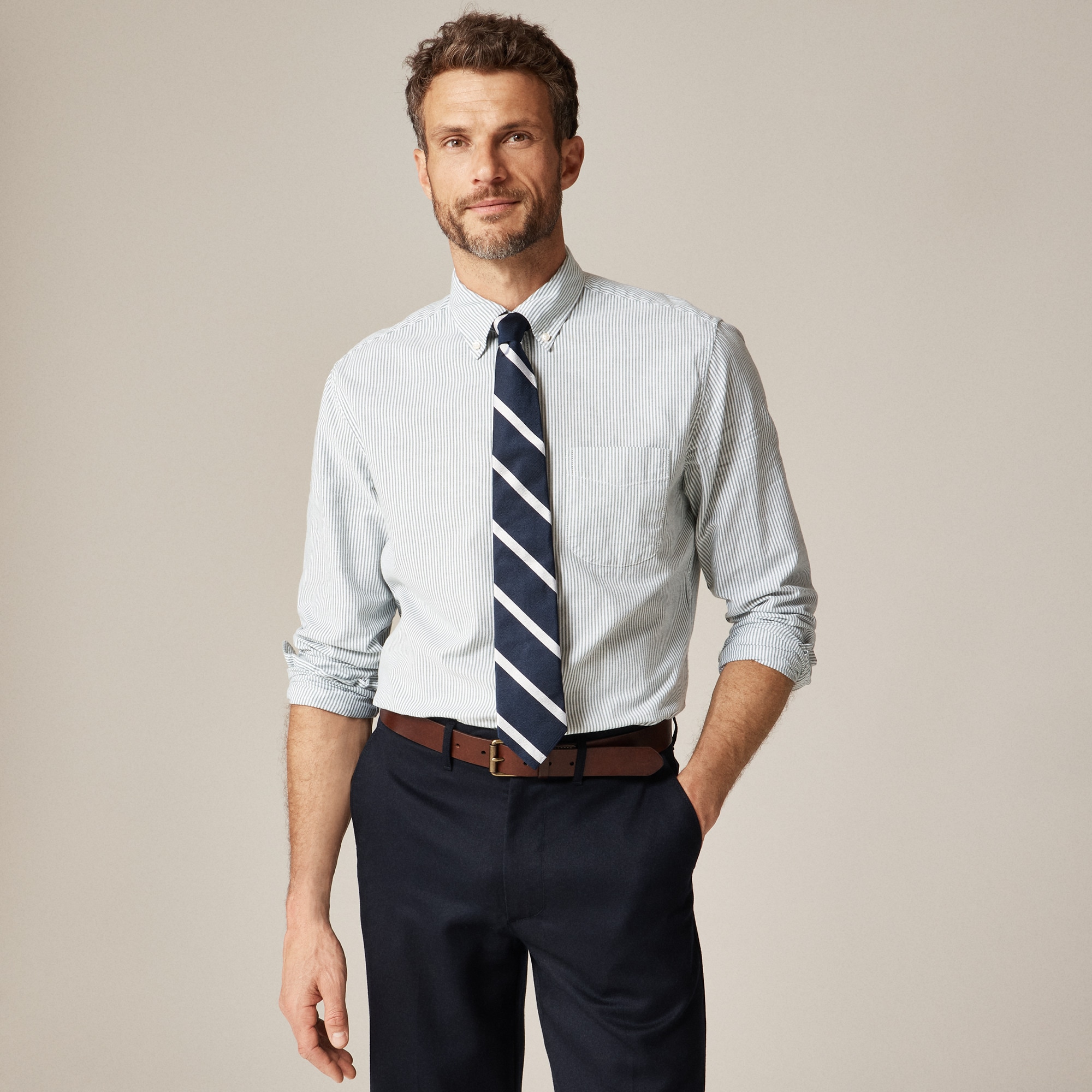 DESIGN - Camicia Vestibilità Classica Elegante Bianca Con Collo - Foto 11
