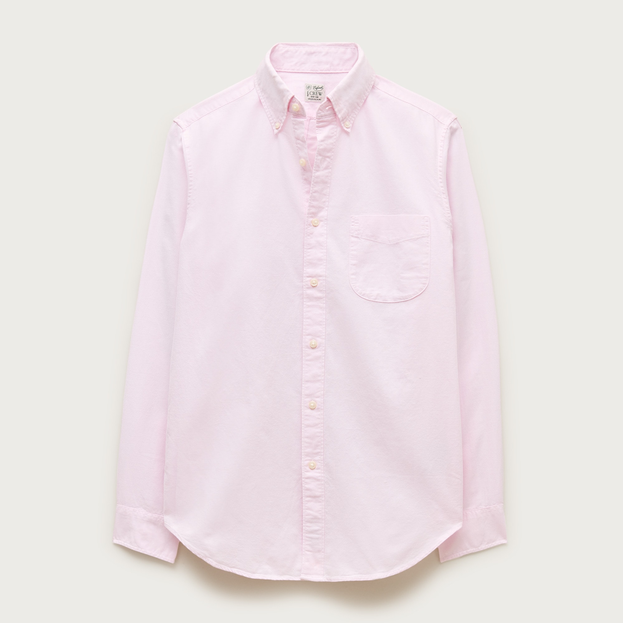 Broken-in organic cotton oxford shirt