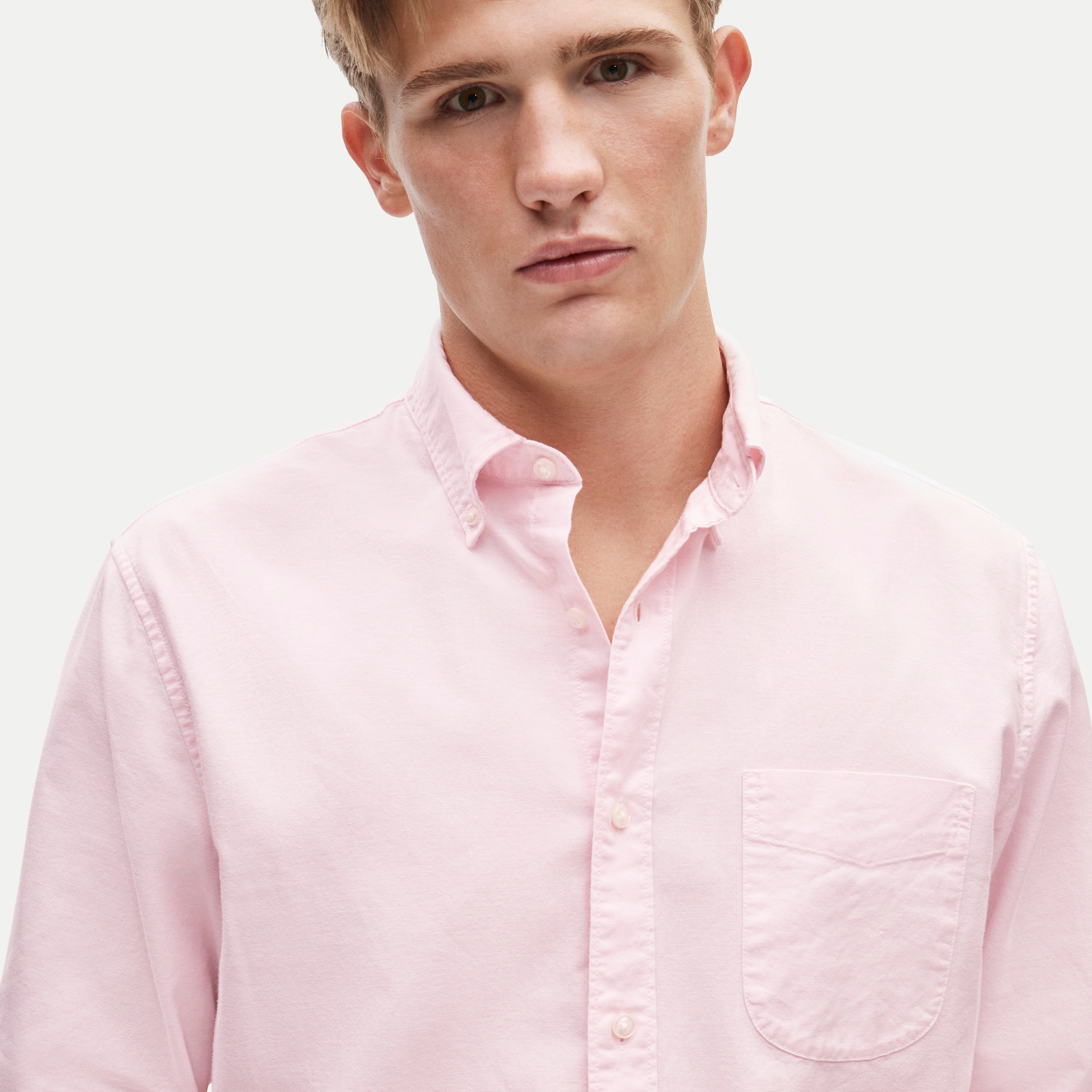 Broken-in organic cotton oxford shirt - thumbnail 10