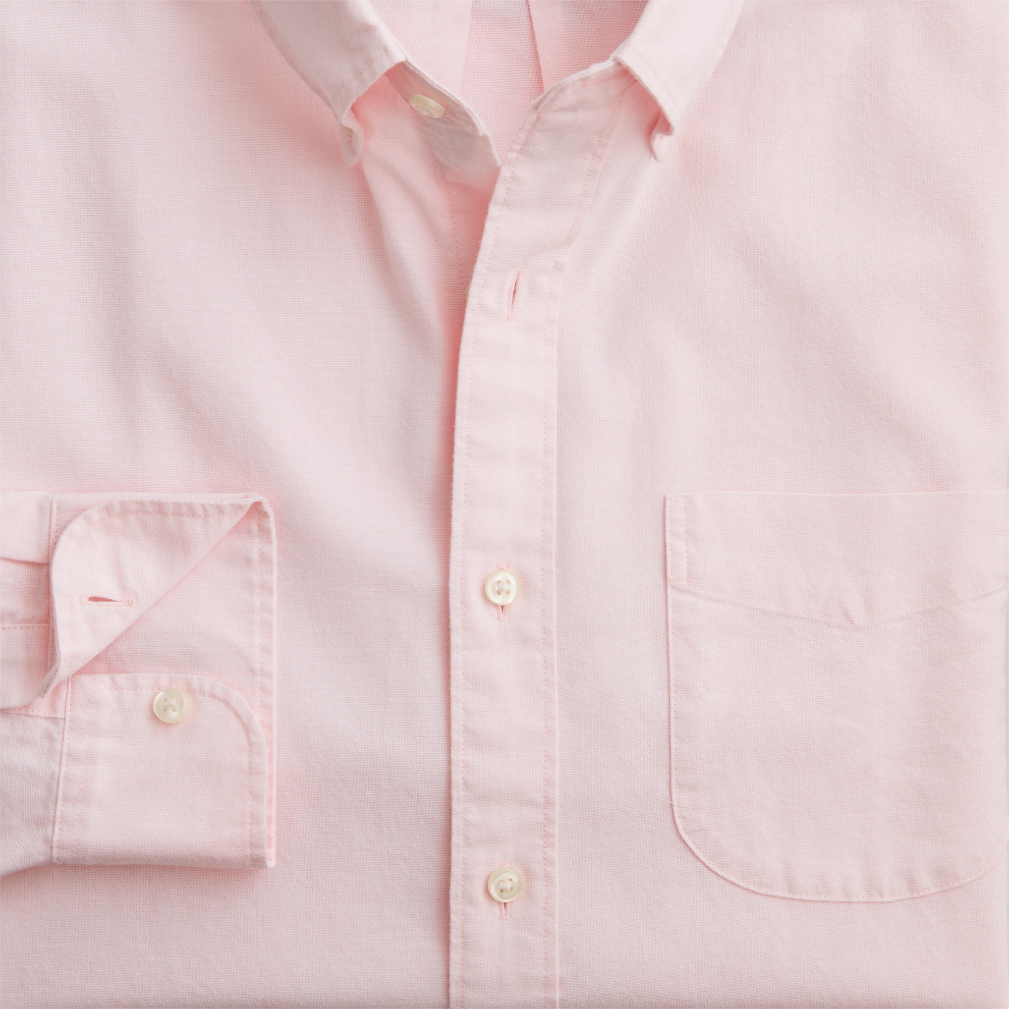 Broken-in organic cotton oxford shirt