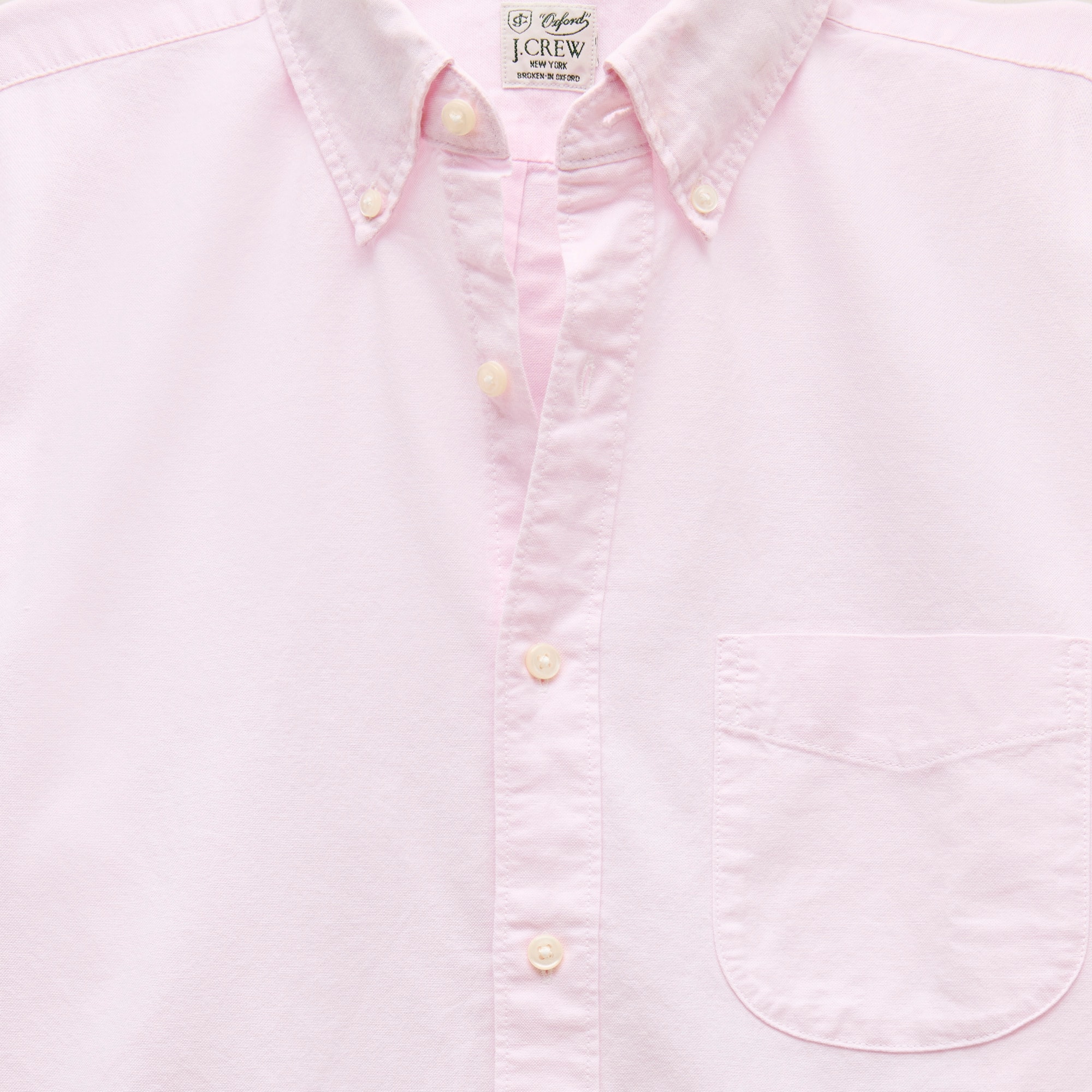 Broken-in organic cotton oxford shirt