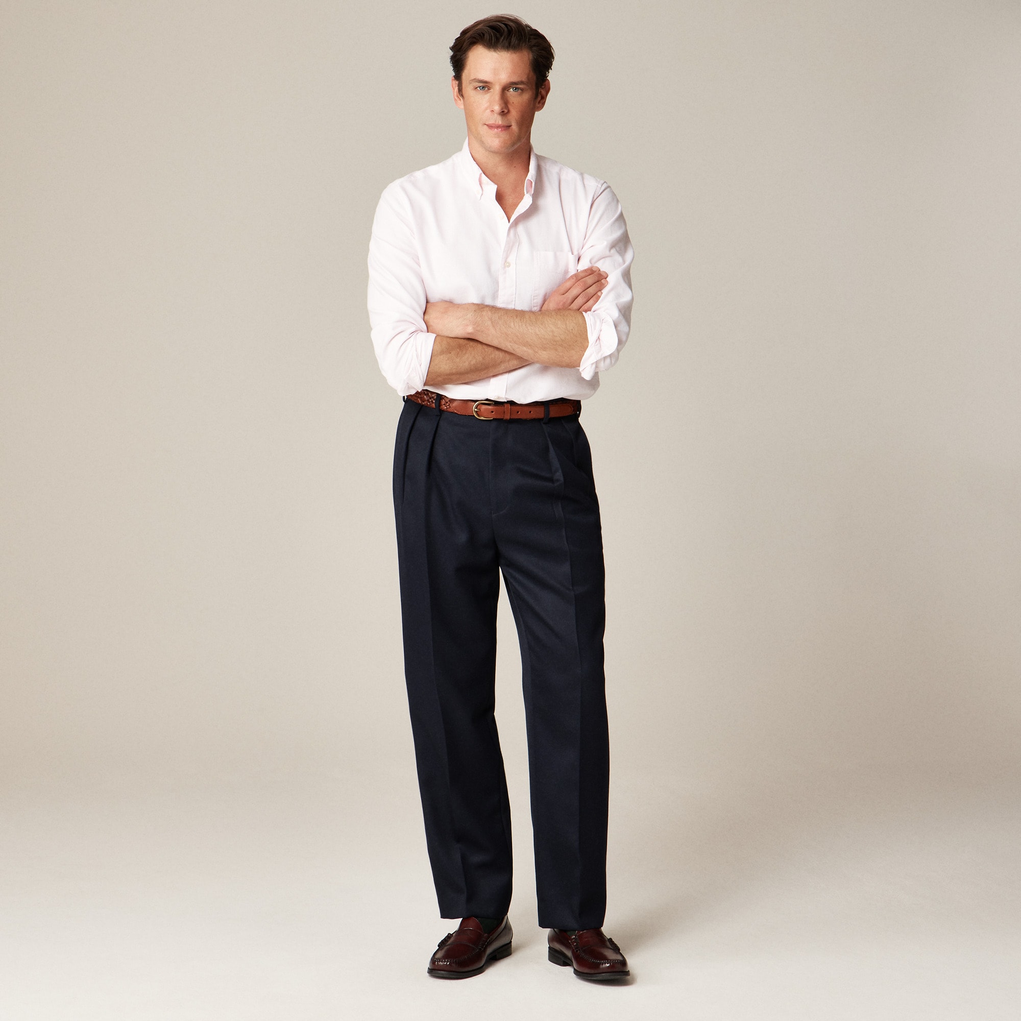 Broken-in organic cotton oxford shirt