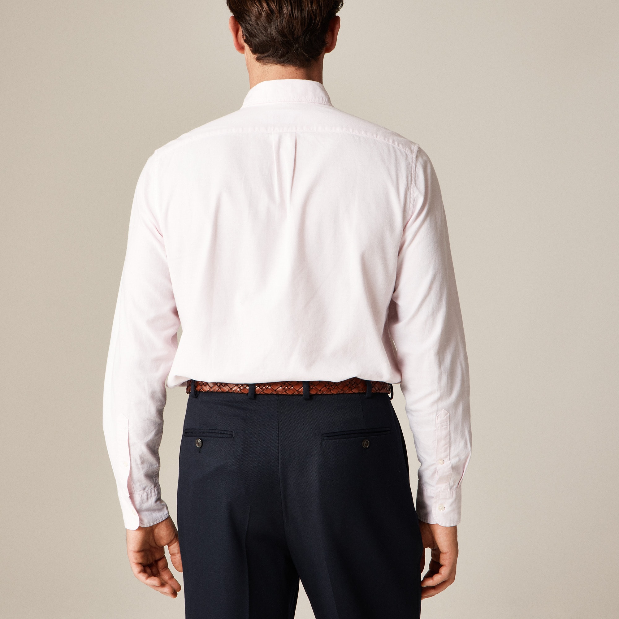 Slim Broken-in organic cotton oxford shirt