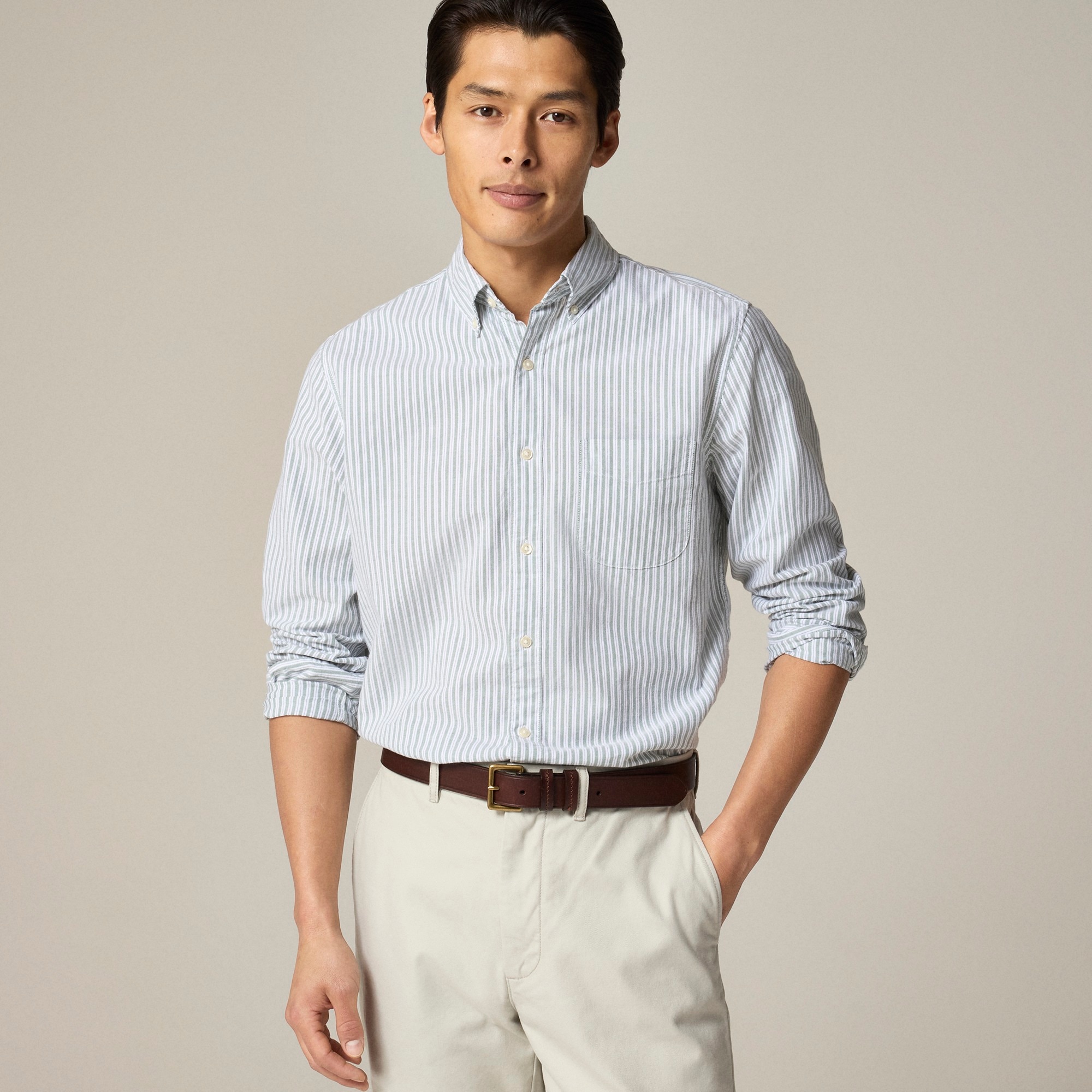 mens Broken-in organic cotton oxford shirt