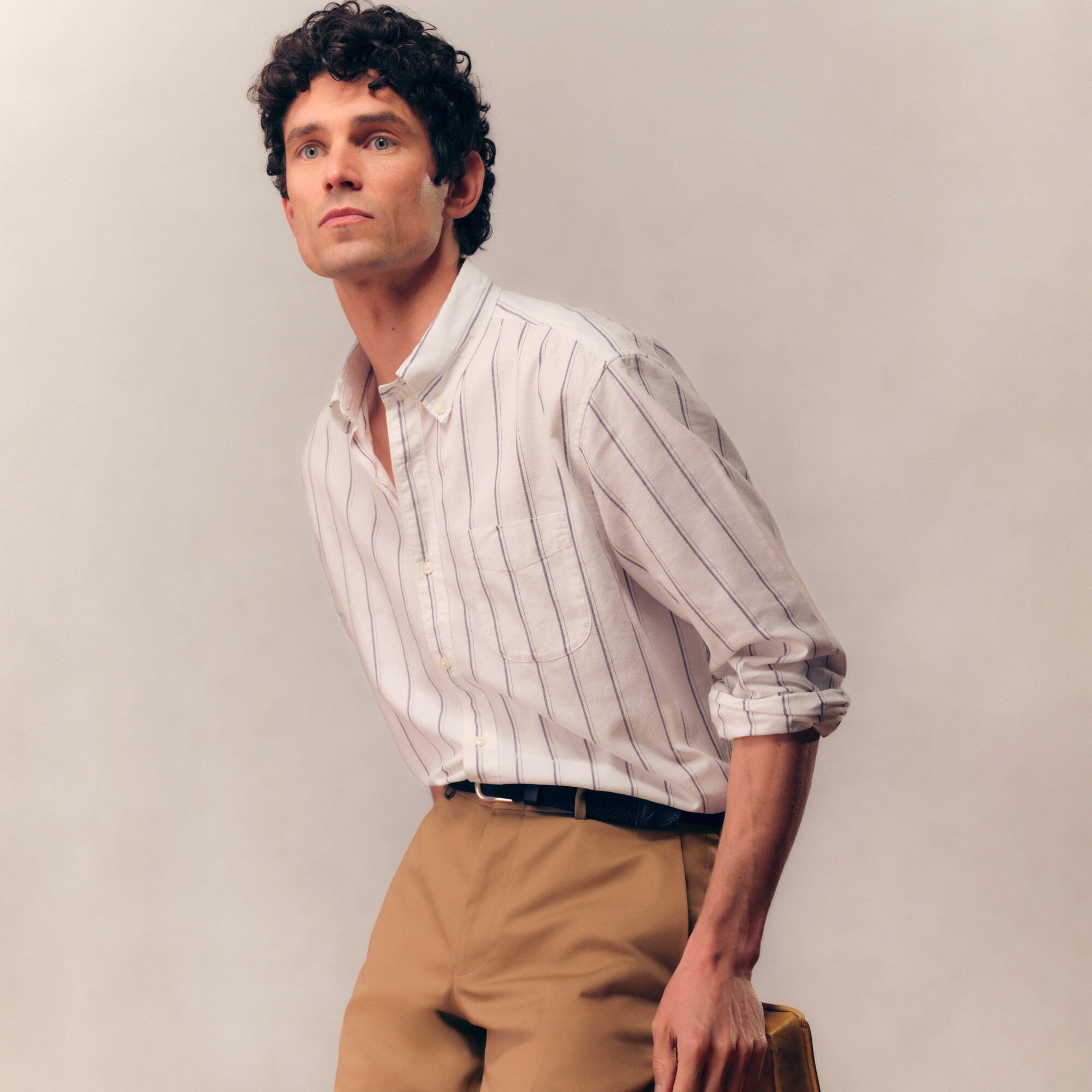 Tall Broken-in organic cotton oxford shirt