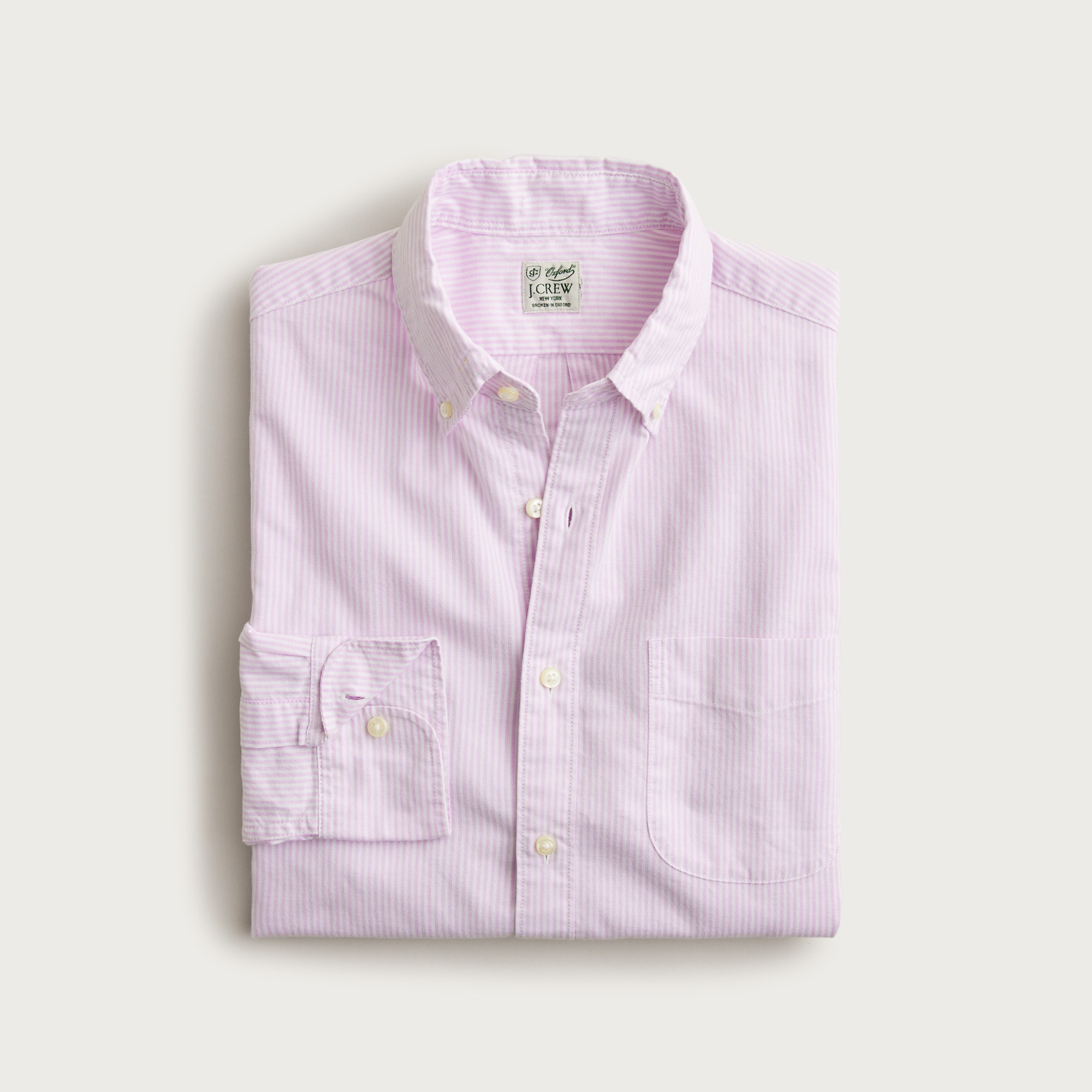  Broken-in organic cotton oxford shirt