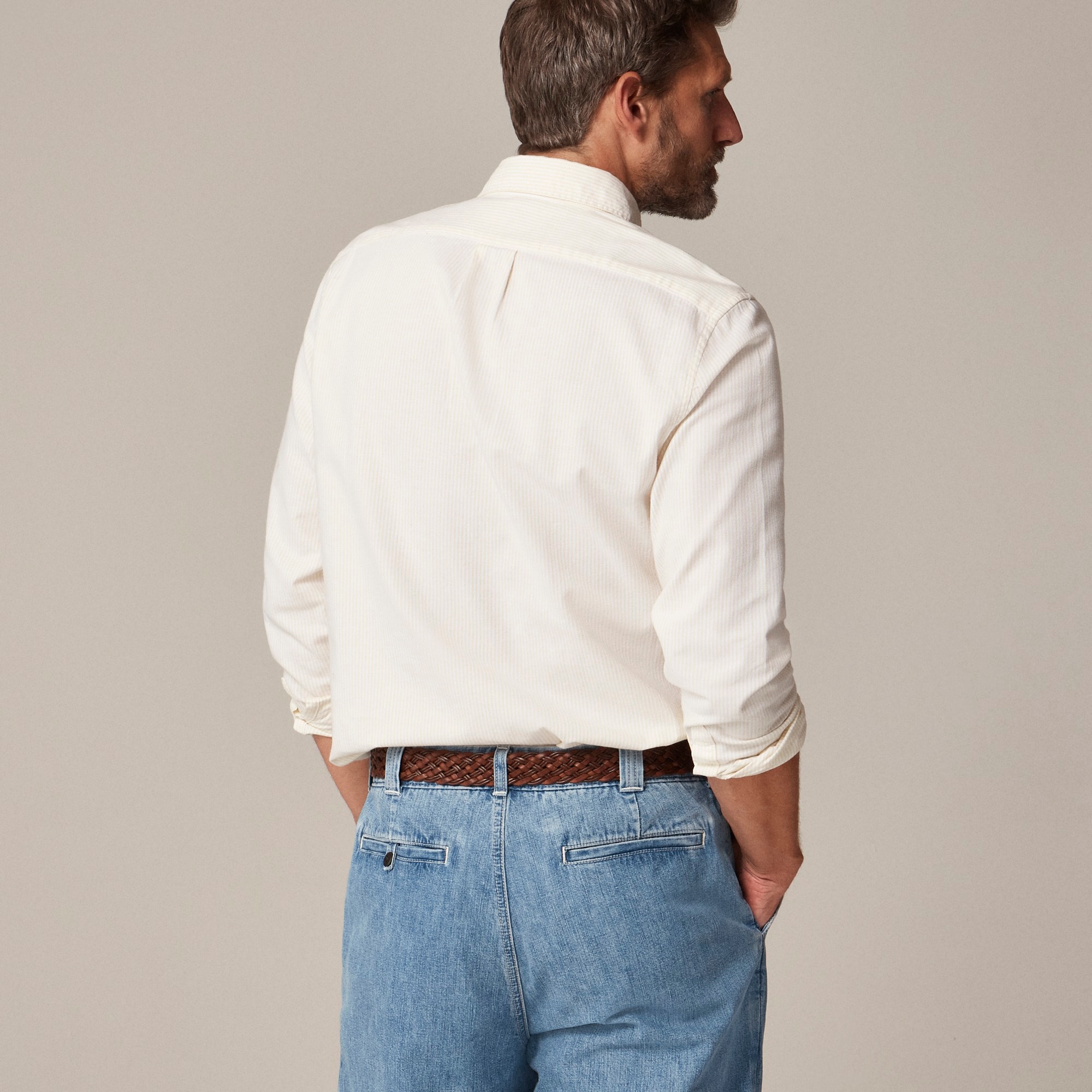 Broken-in organic cotton oxford shirt