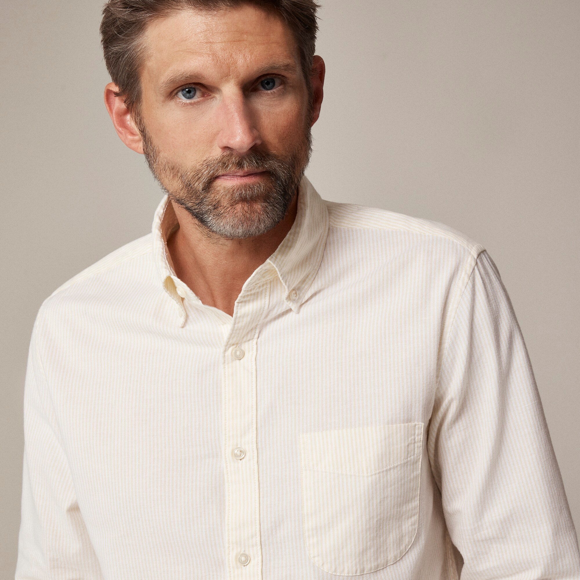 Broken-in organic cotton oxford shirt