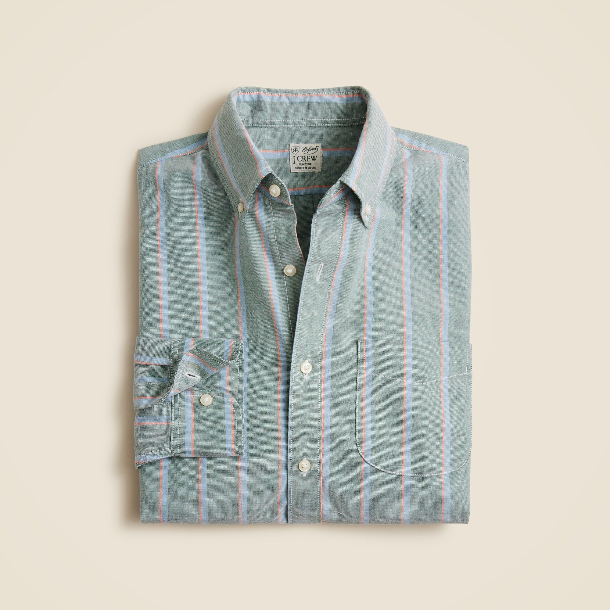 Broken-in organic cotton oxford shirt