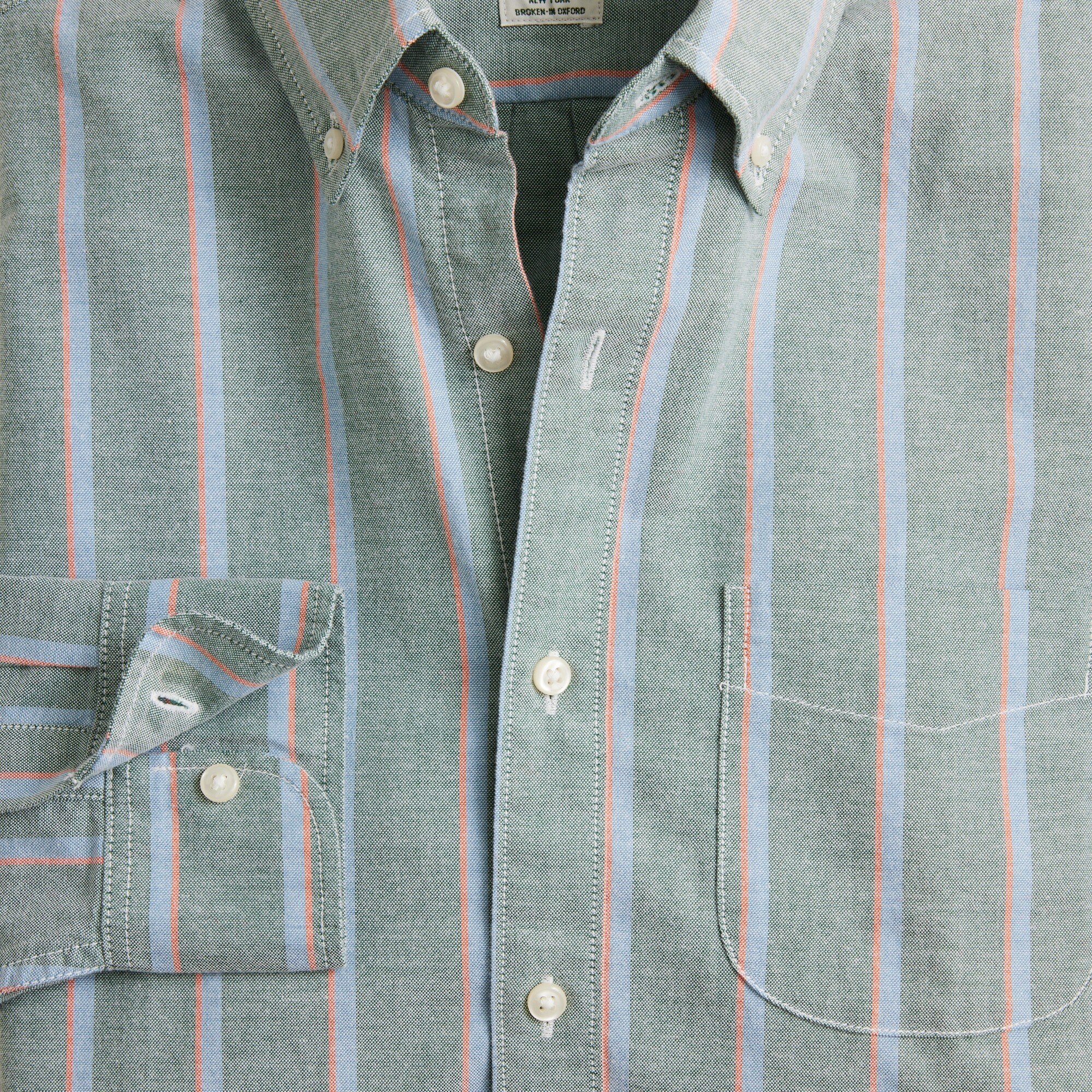 Broken-in organic cotton oxford shirt