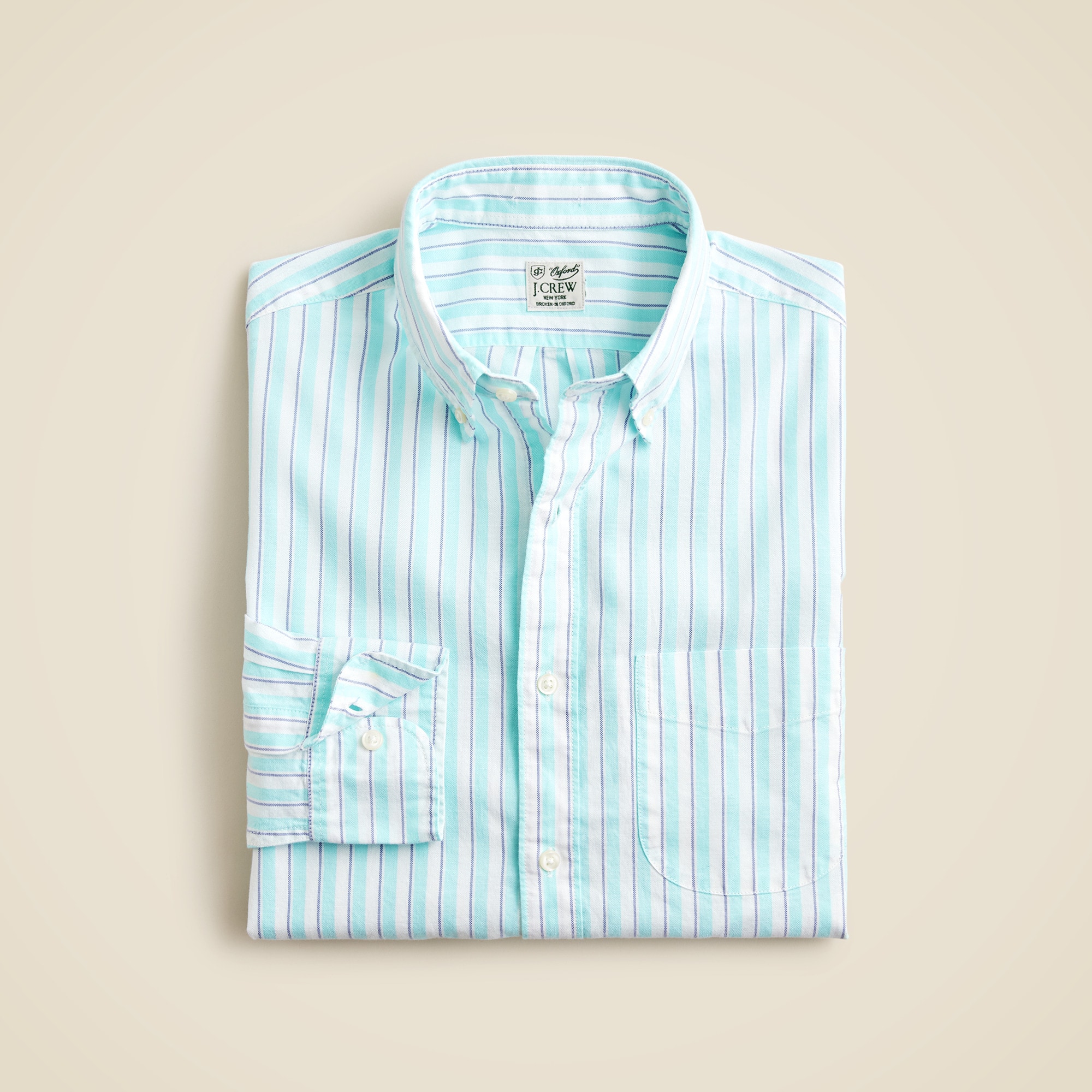 Tall Broken-in organic cotton oxford shirt