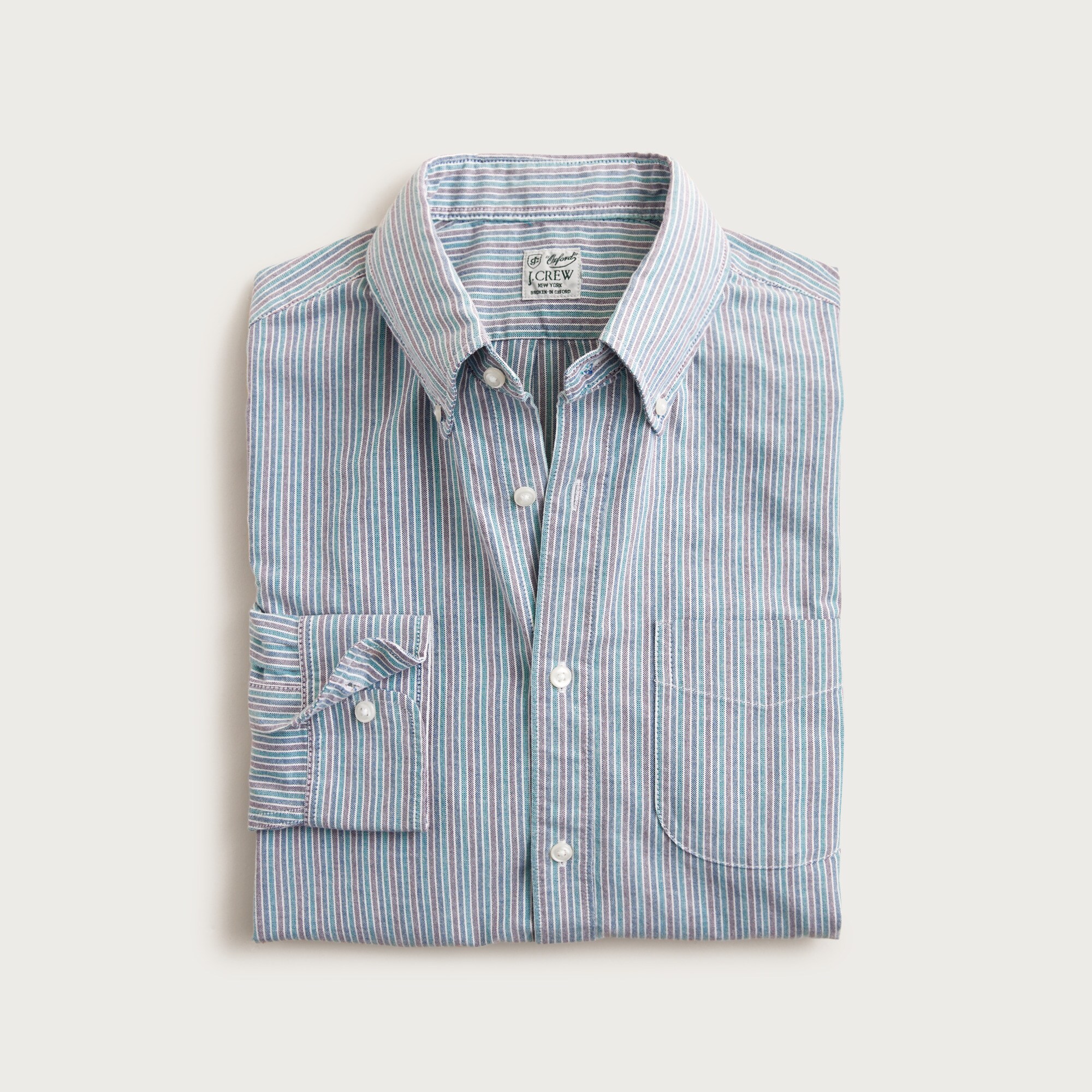  Broken-in organic cotton oxford shirt
