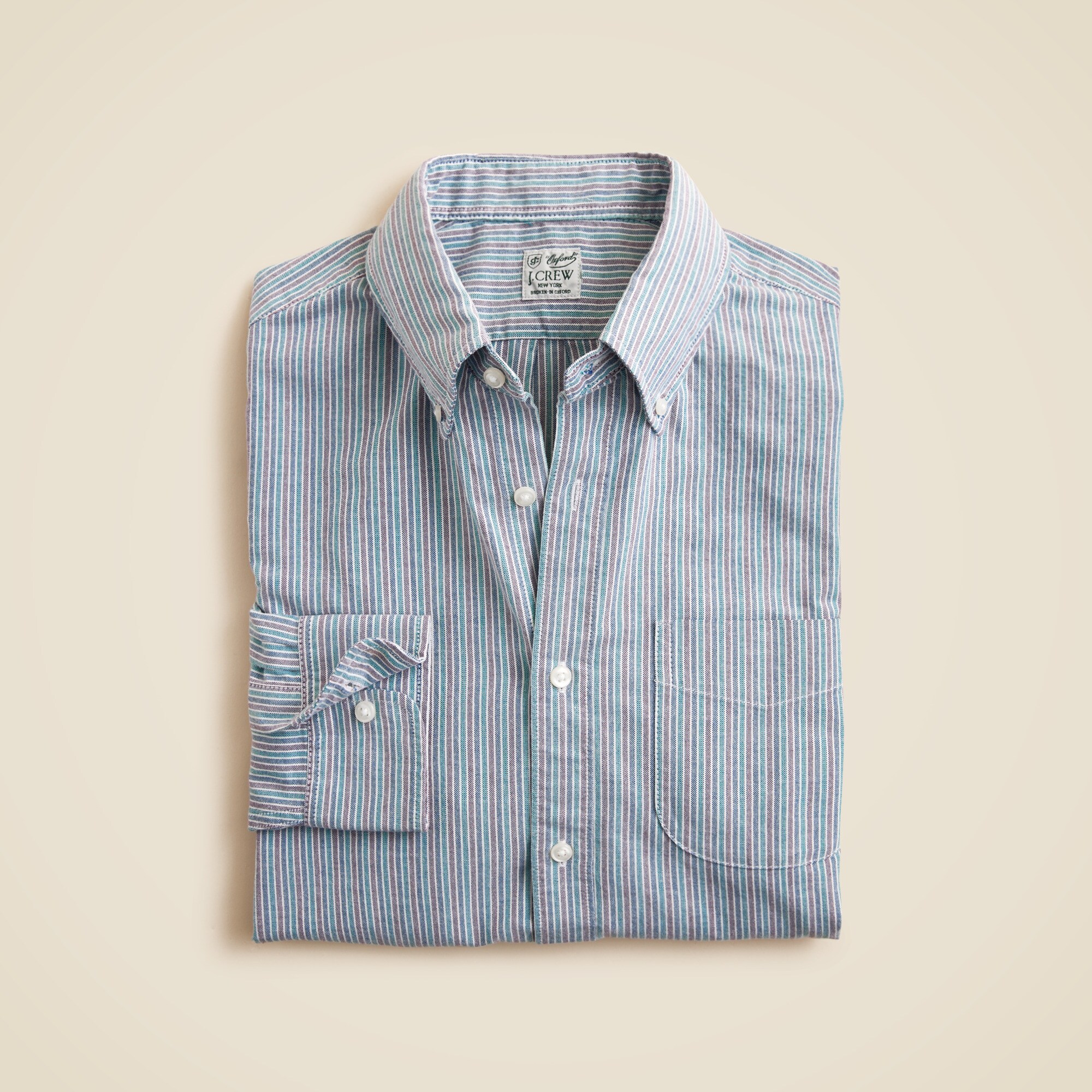  Broken-in organic cotton oxford shirt