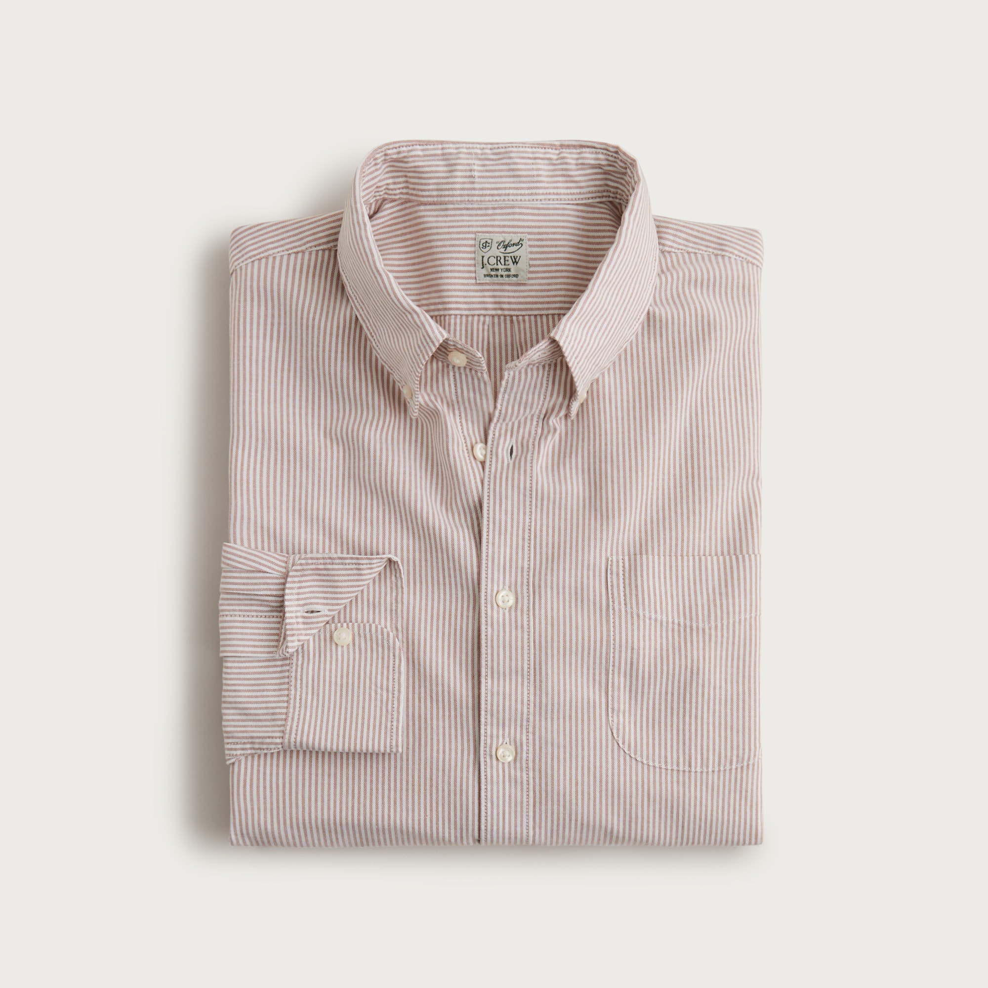 Broken-in organic cotton oxford shirt