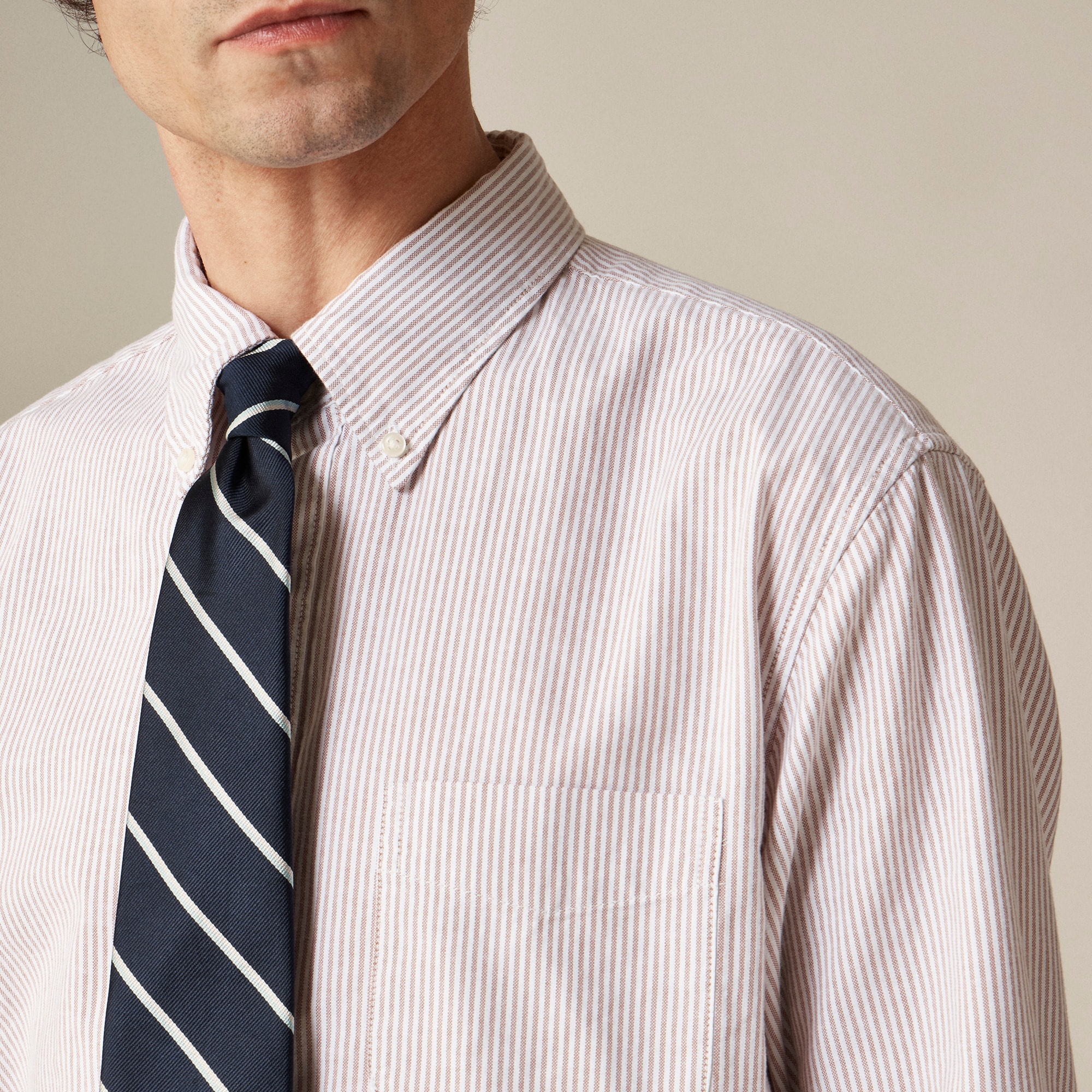 Broken-in organic cotton oxford shirt