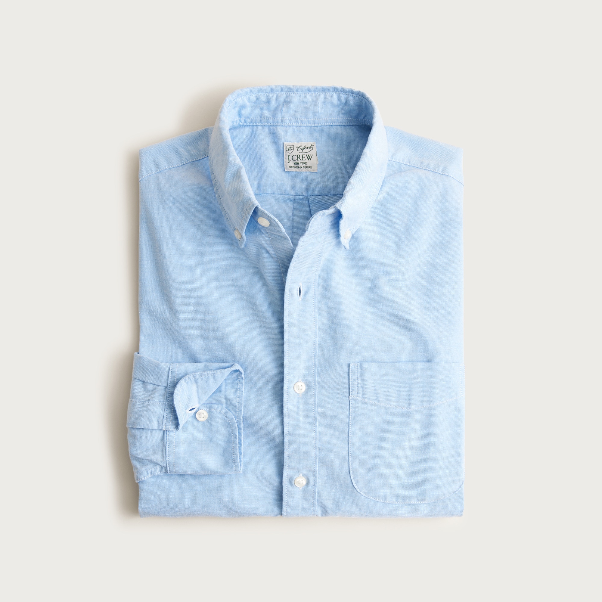  Broken-in organic cotton oxford shirt
