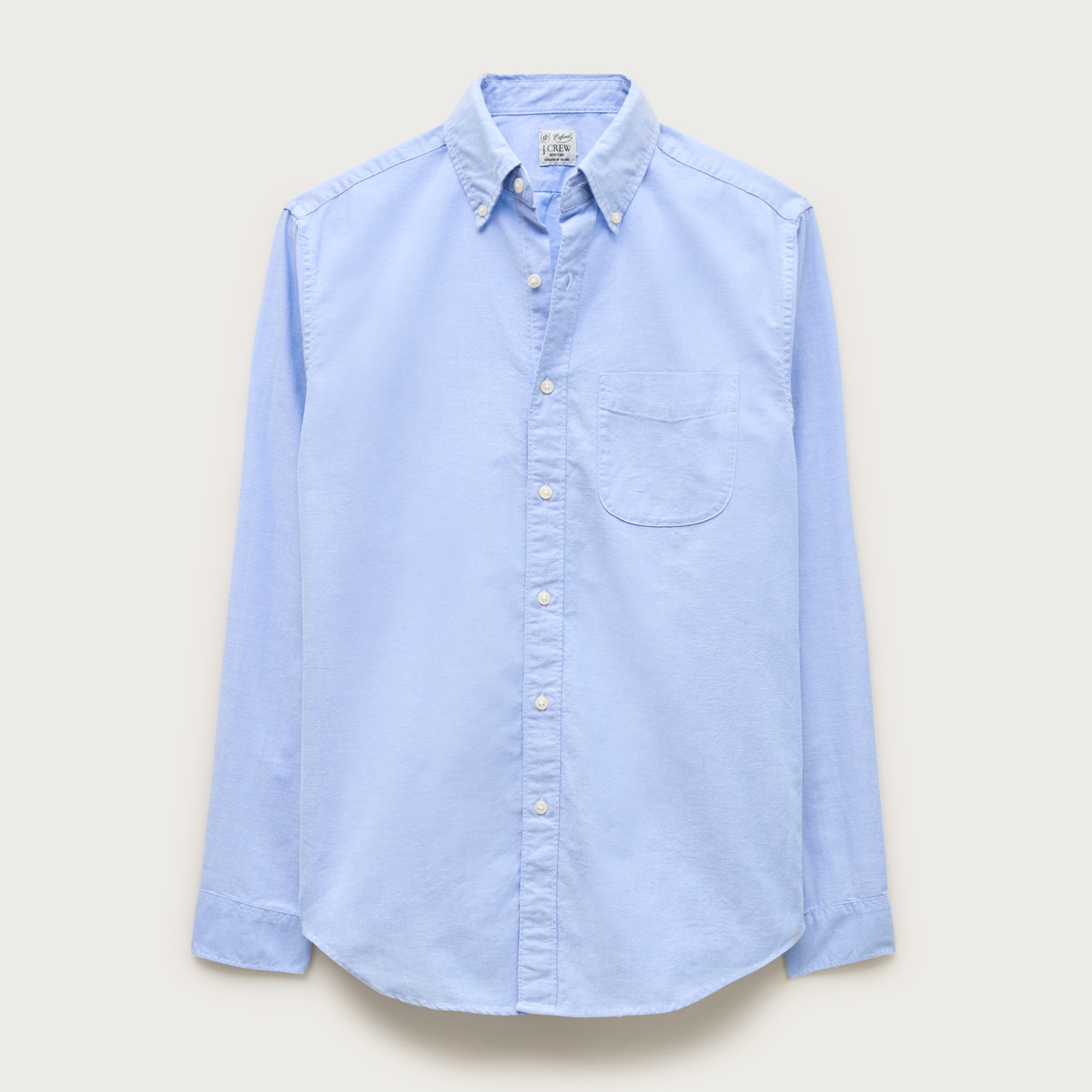 Broken-in organic cotton oxford shirt
