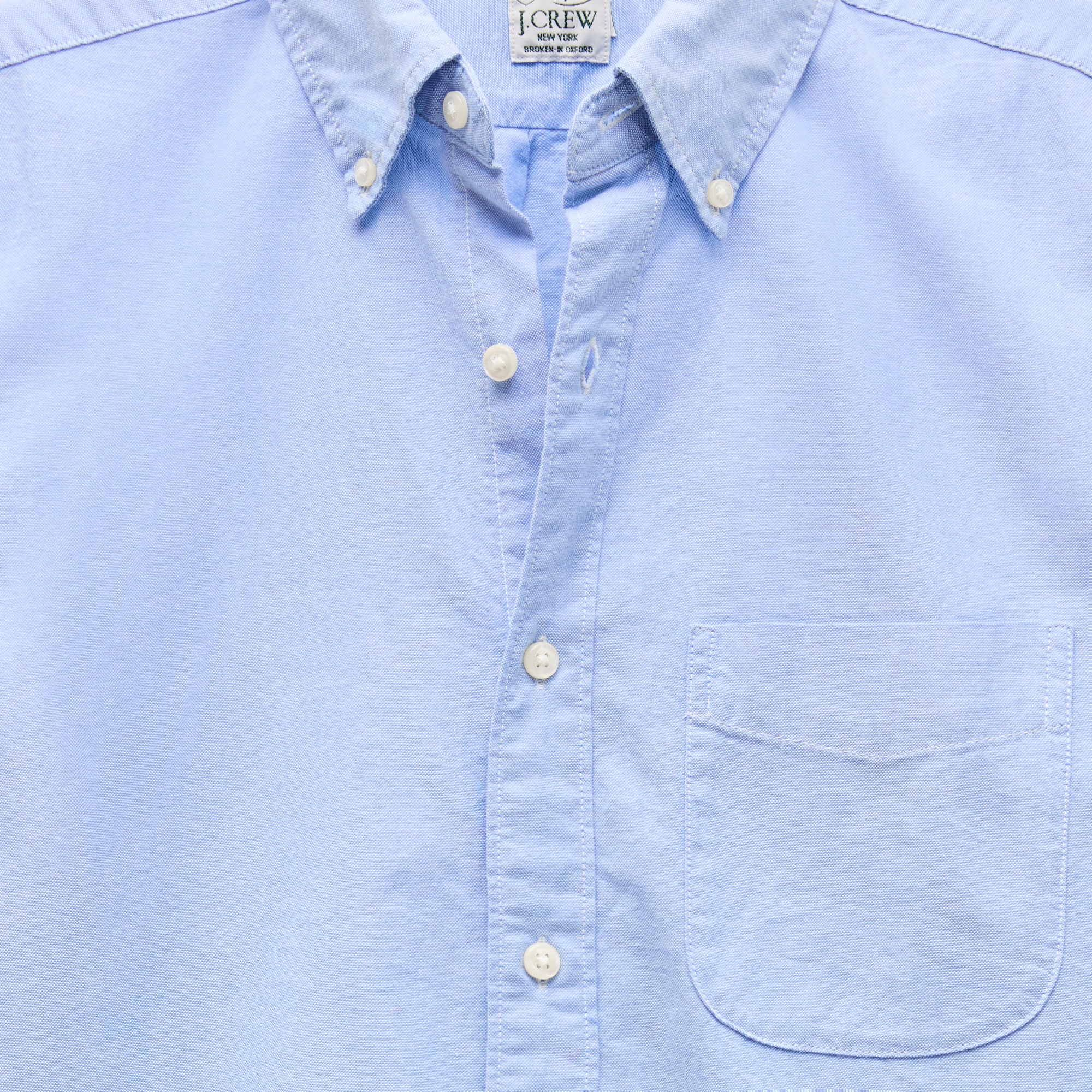 Broken-in organic cotton oxford shirt