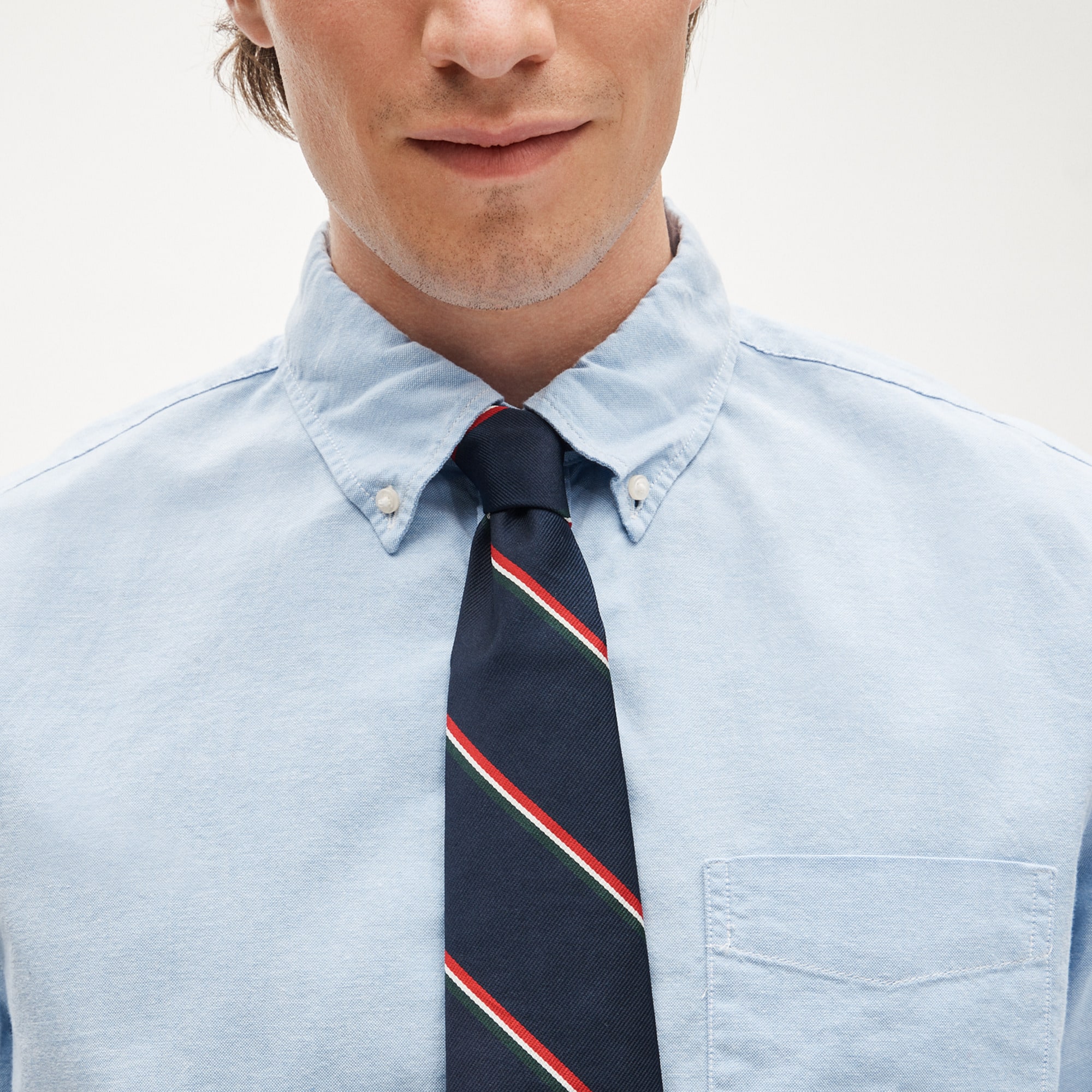 Broken-in organic cotton oxford shirt