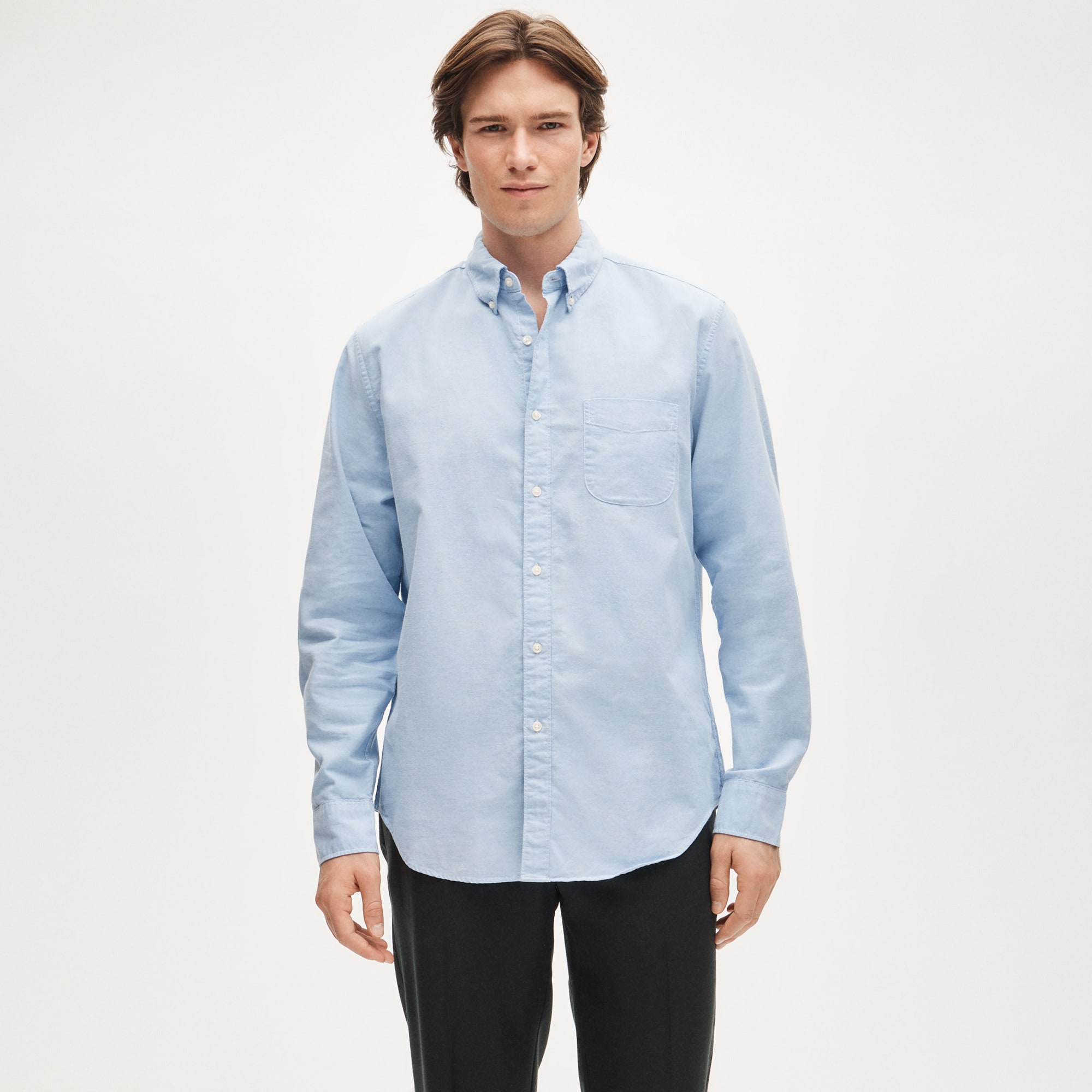 Broken-in organic cotton oxford shirt