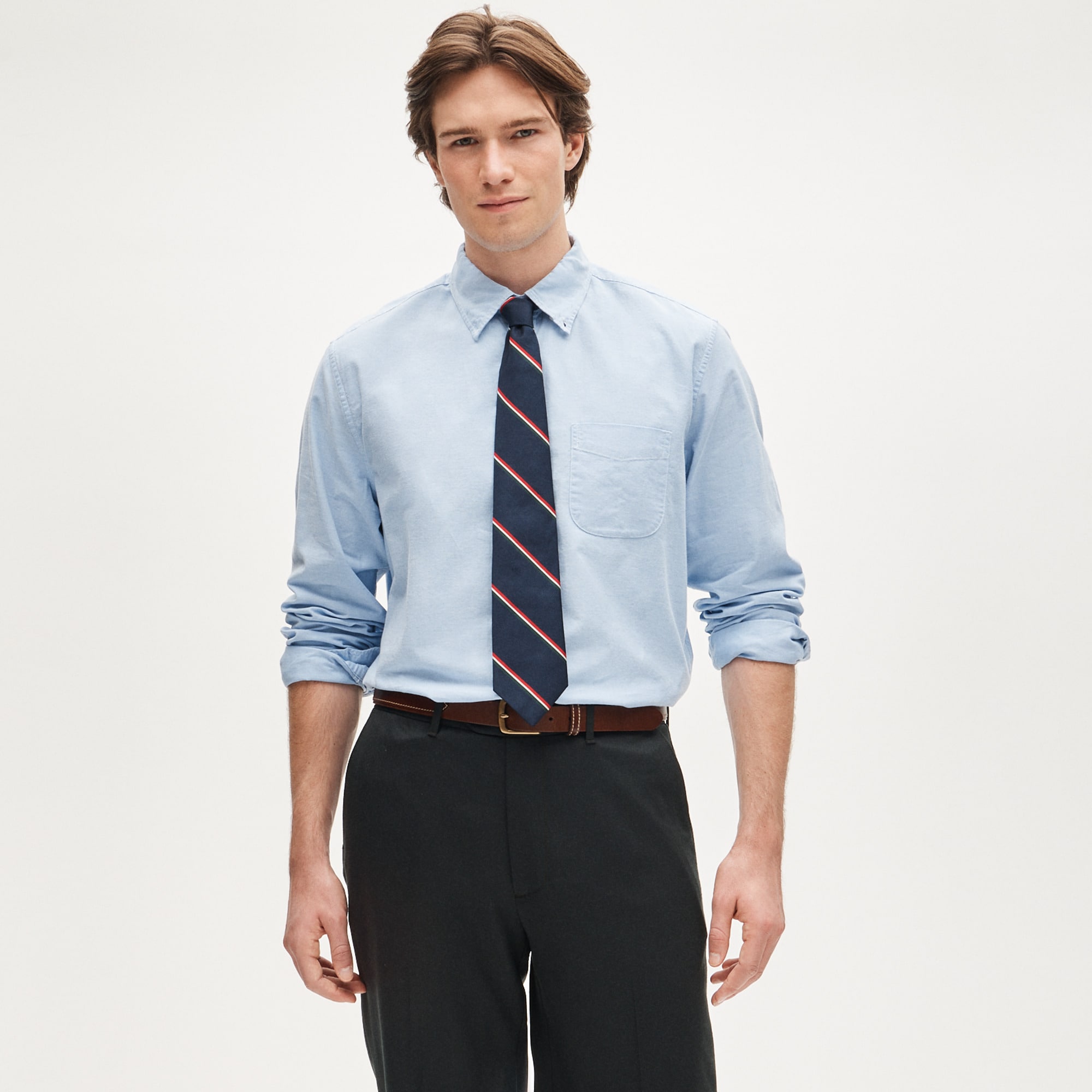 Broken-in organic cotton oxford shirt