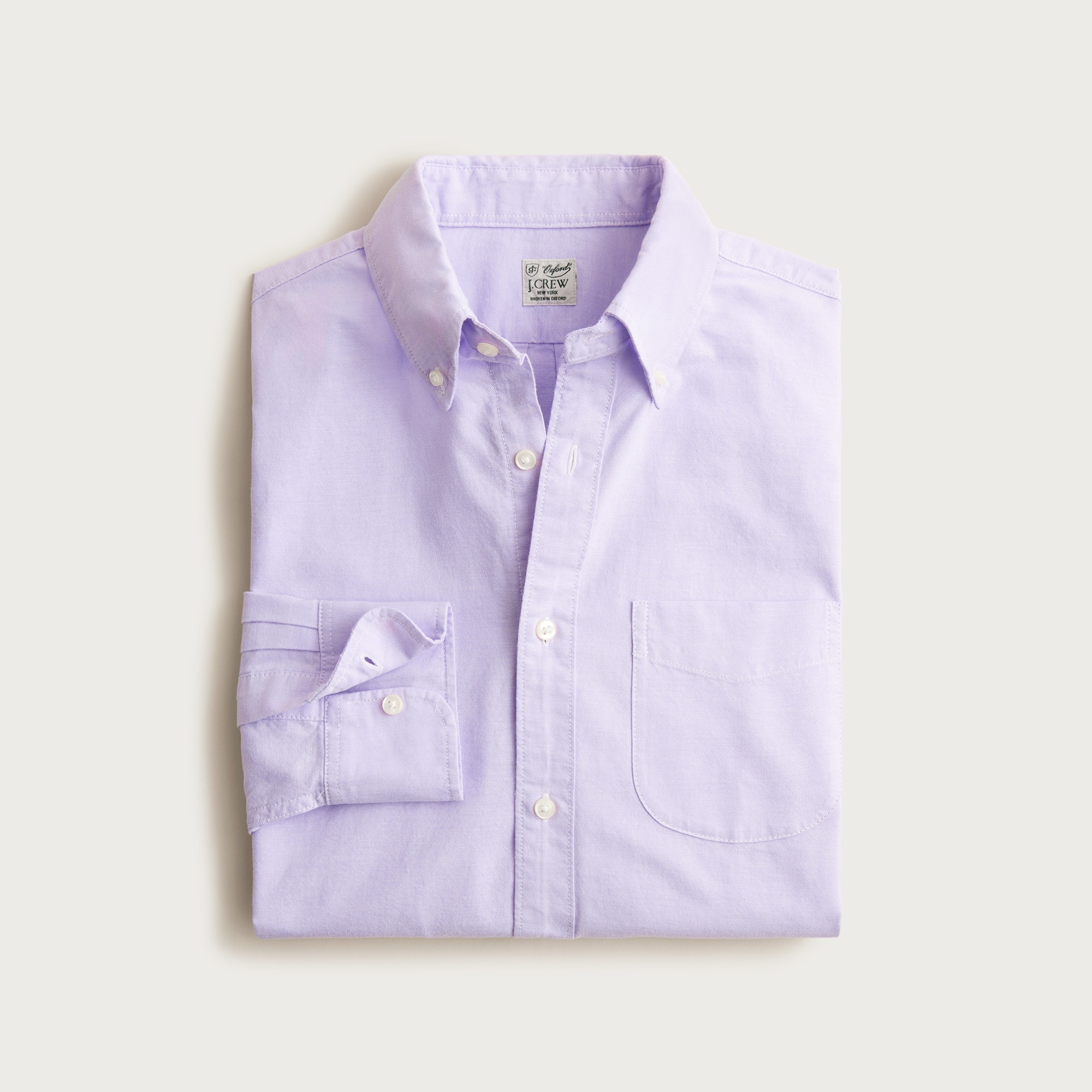Broken-in organic cotton oxford shirt