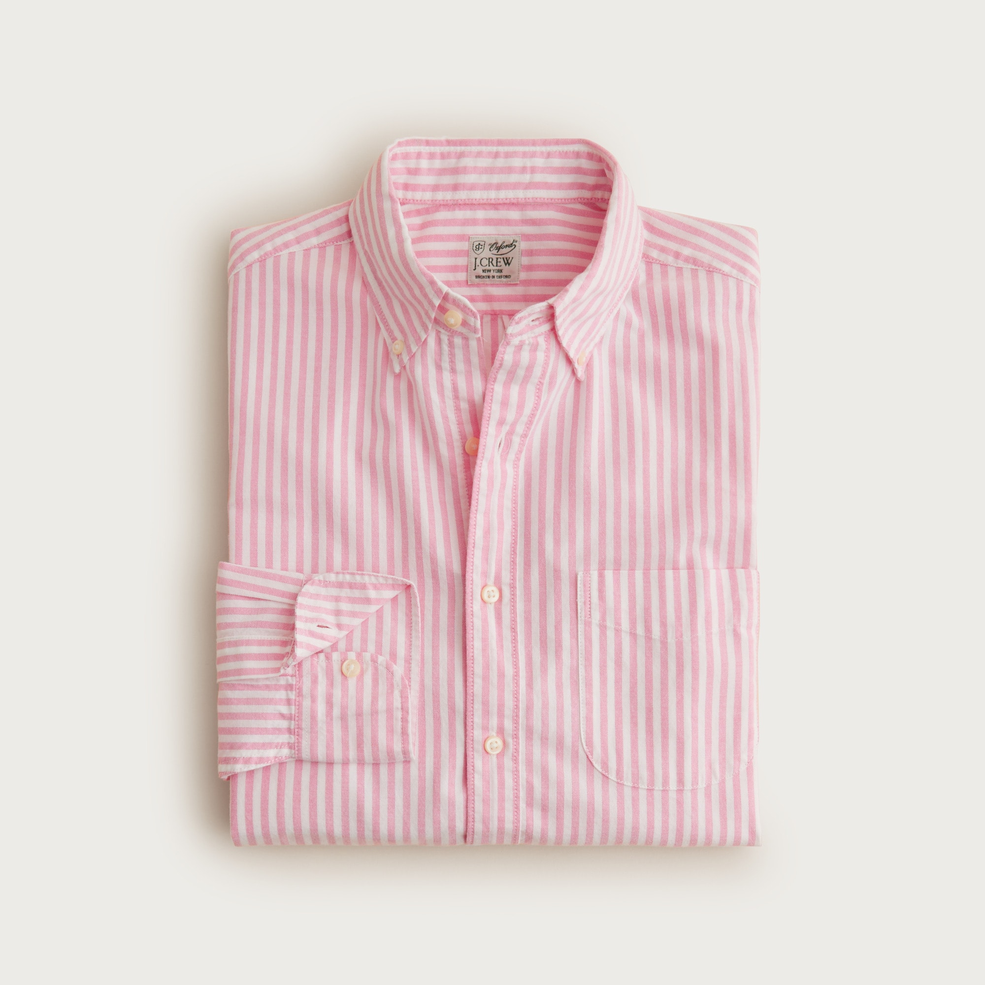 Broken-in organic cotton oxford shirt