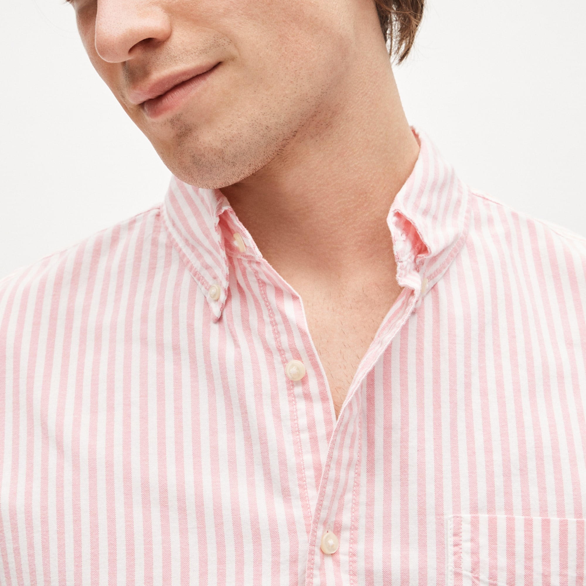 Broken-in organic cotton oxford shirt
