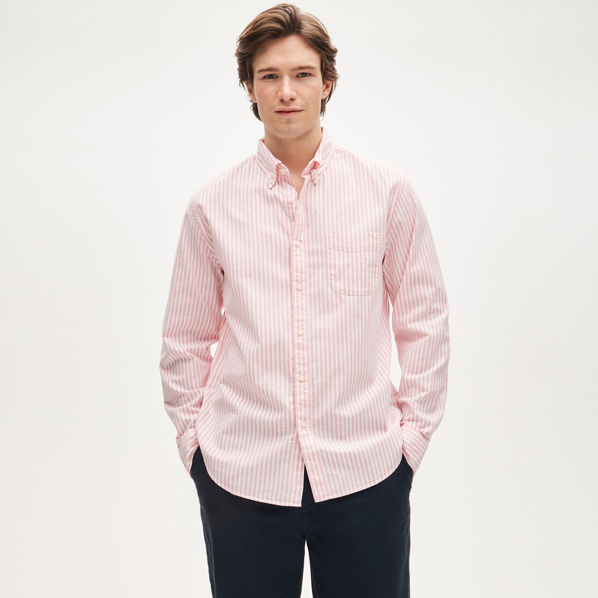 Broken-in organic cotton oxford shirt