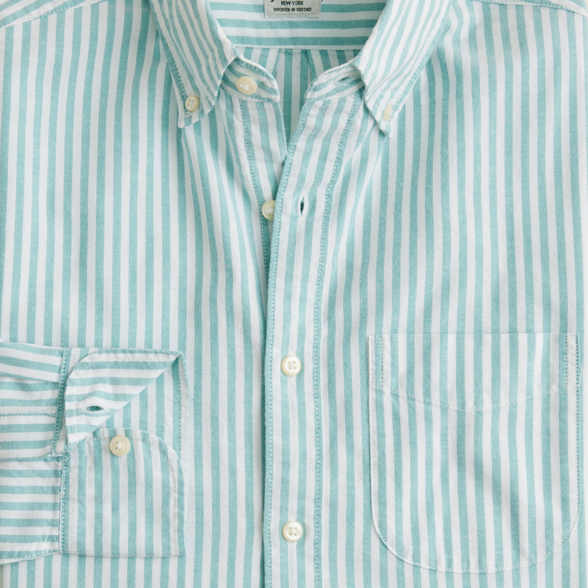 Broken-in organic cotton oxford shirt