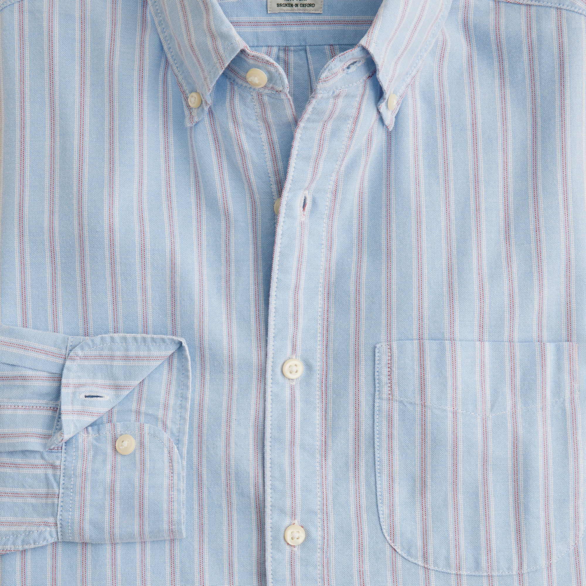Broken-in organic cotton oxford shirt