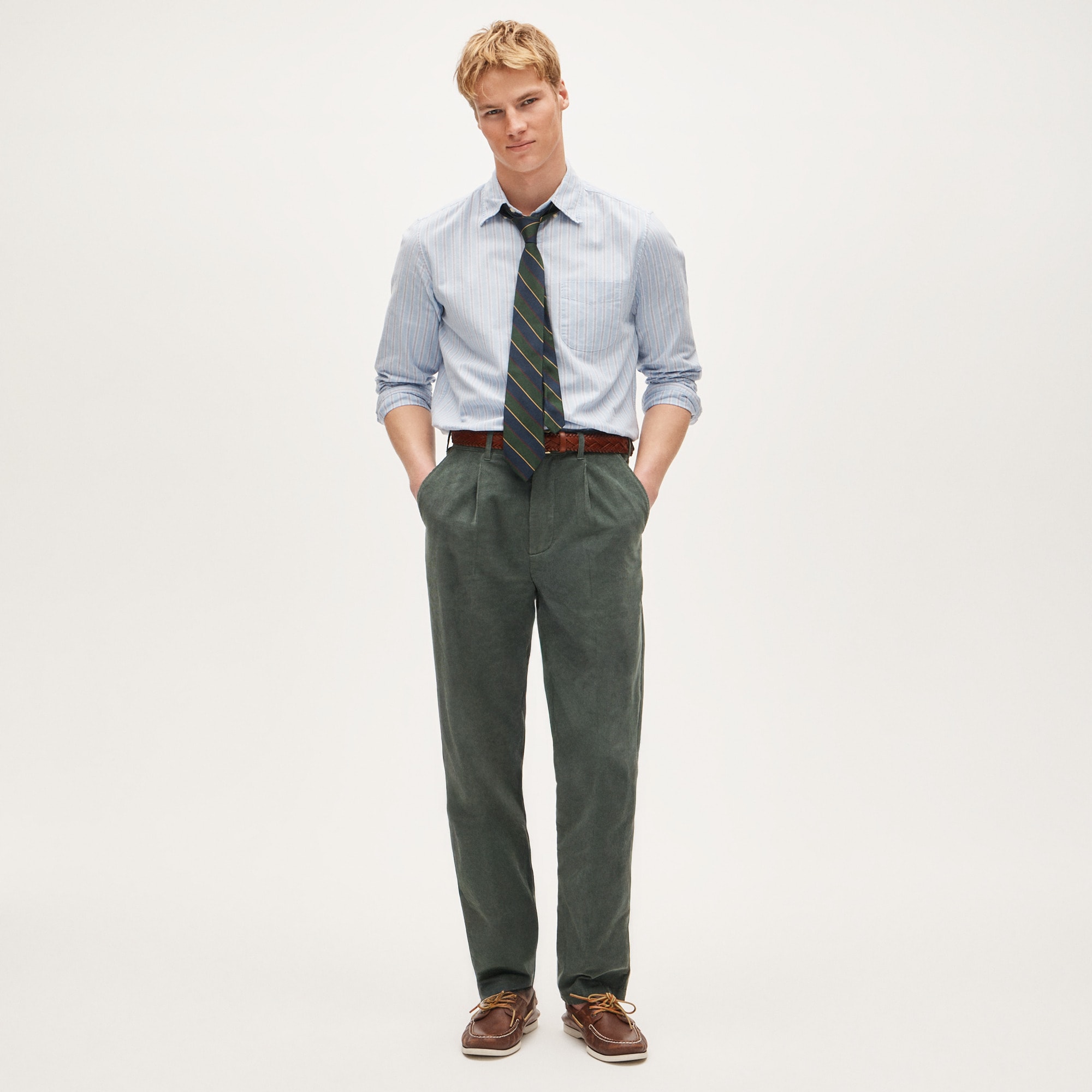 Broken-in organic cotton oxford shirt