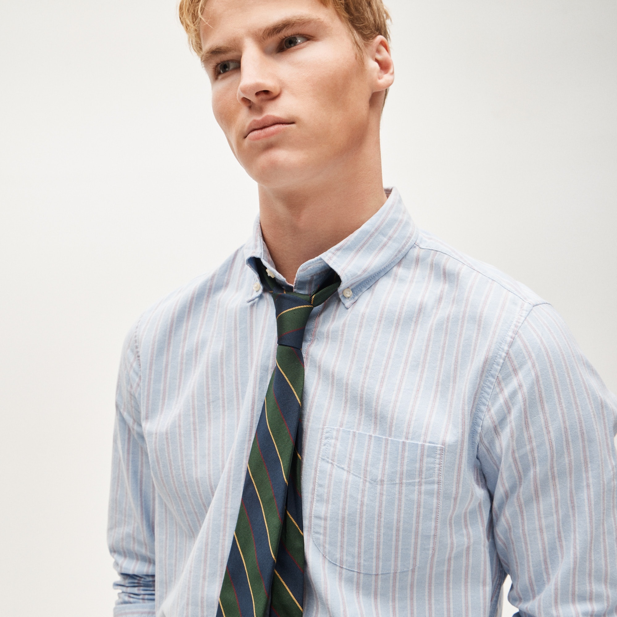 Broken-in organic cotton oxford shirt