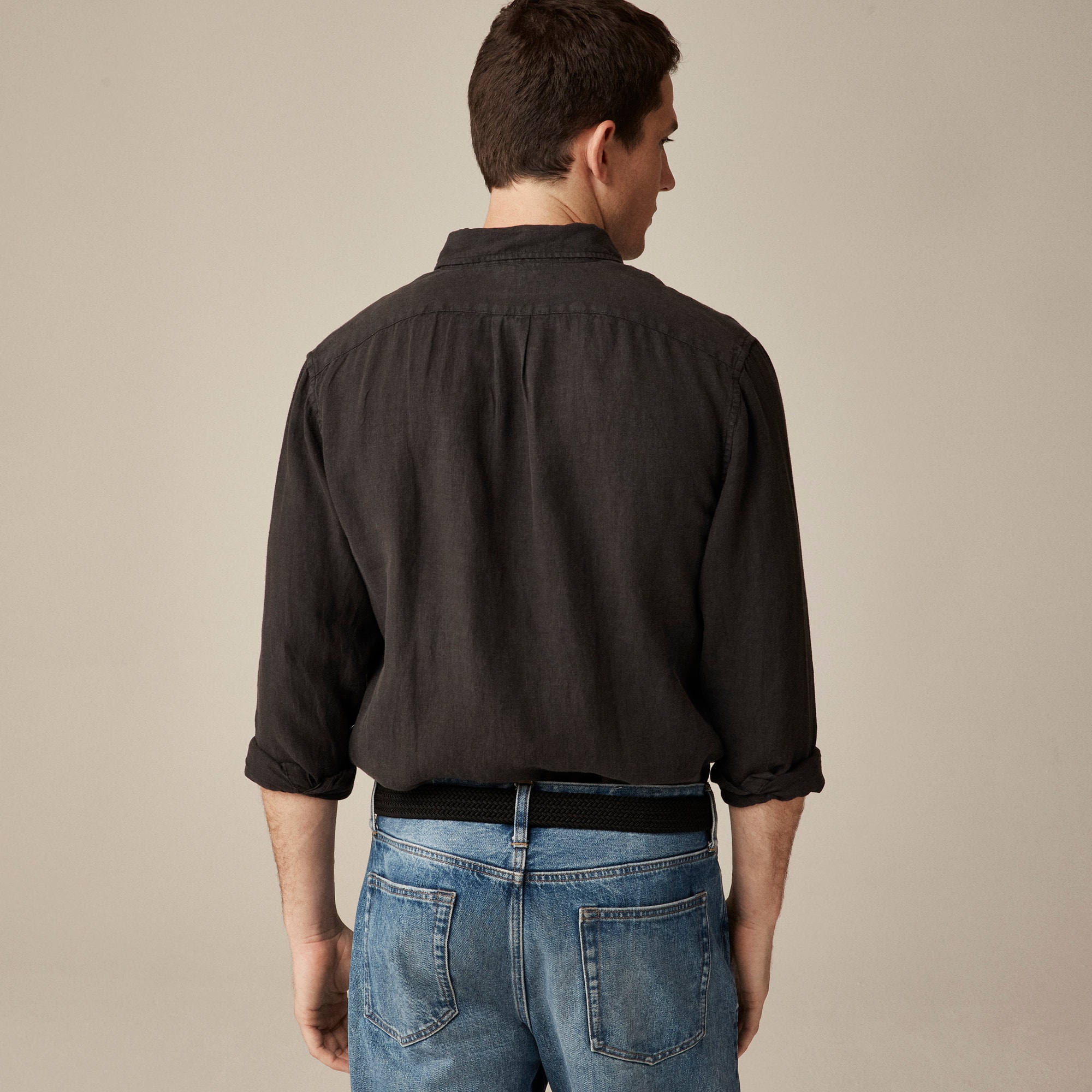 Baird McNutt Garment-dyed Irish Linen Shirt For Men | J.Crew