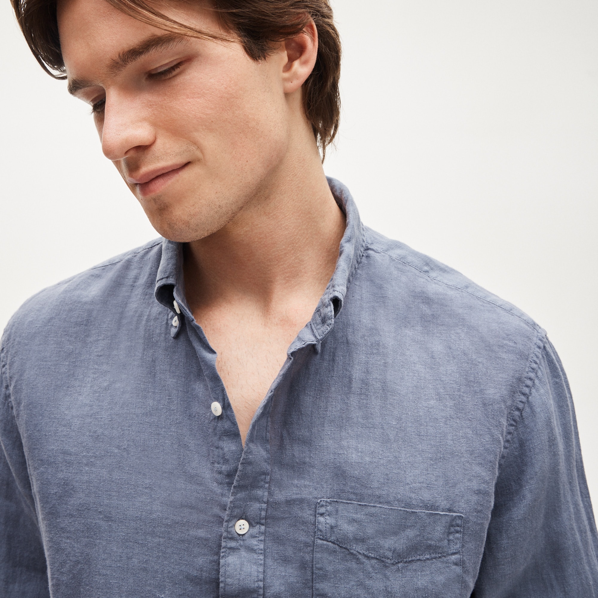 Baird McNutt garment-dyed Irish linen shirt