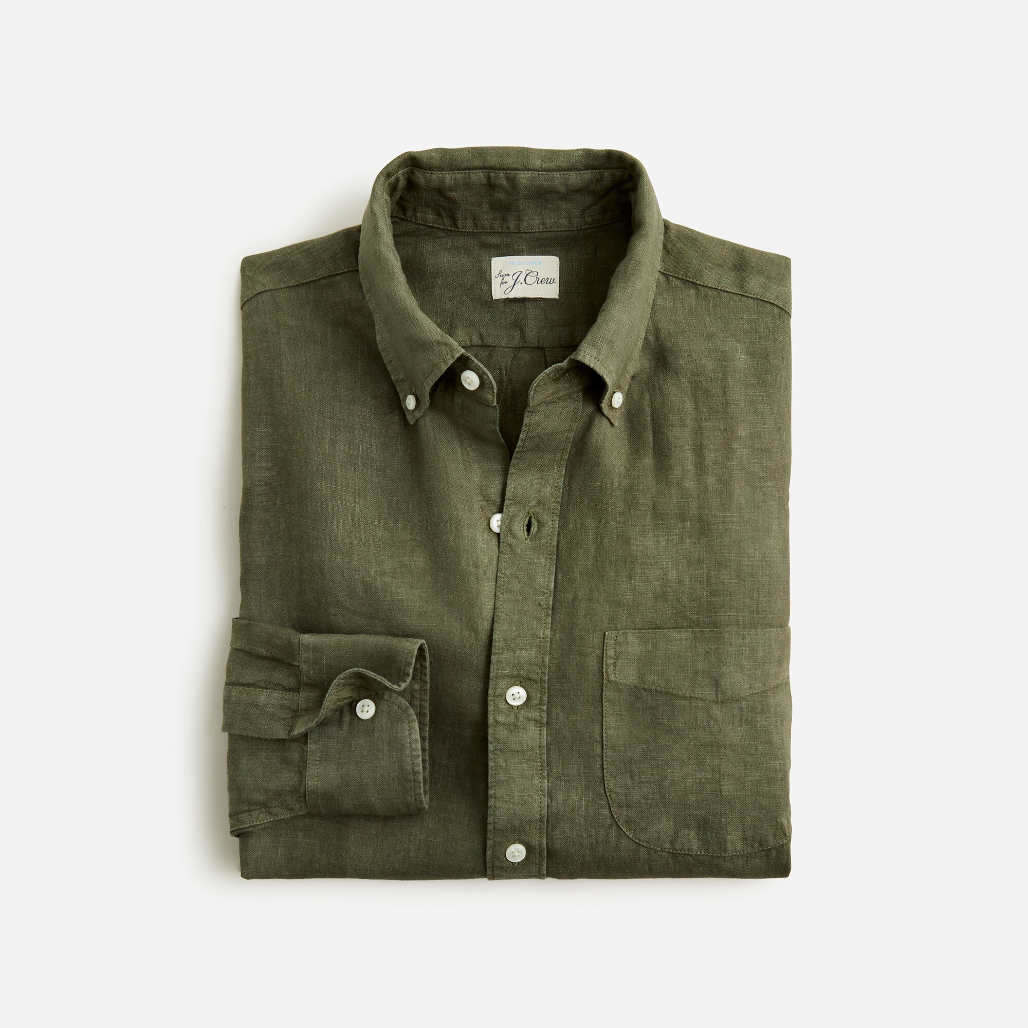  Baird McNutt garment-dyed Irish linen shirt