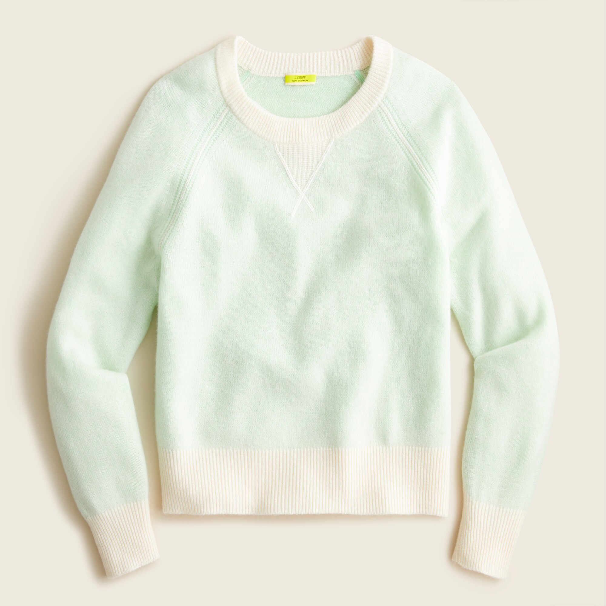 Cashmere plaited relaxed sweatshirt