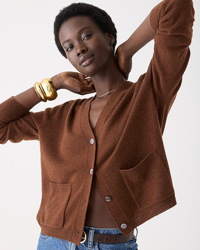 J. Crew’s Cashmere Patch-Pocket Cardigan Sweater